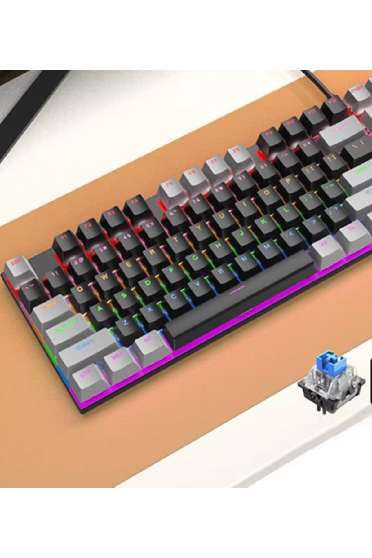 newnet KL-95D Blue Switch Rgb Oyun Klavyesi Gaming Mekanik 104