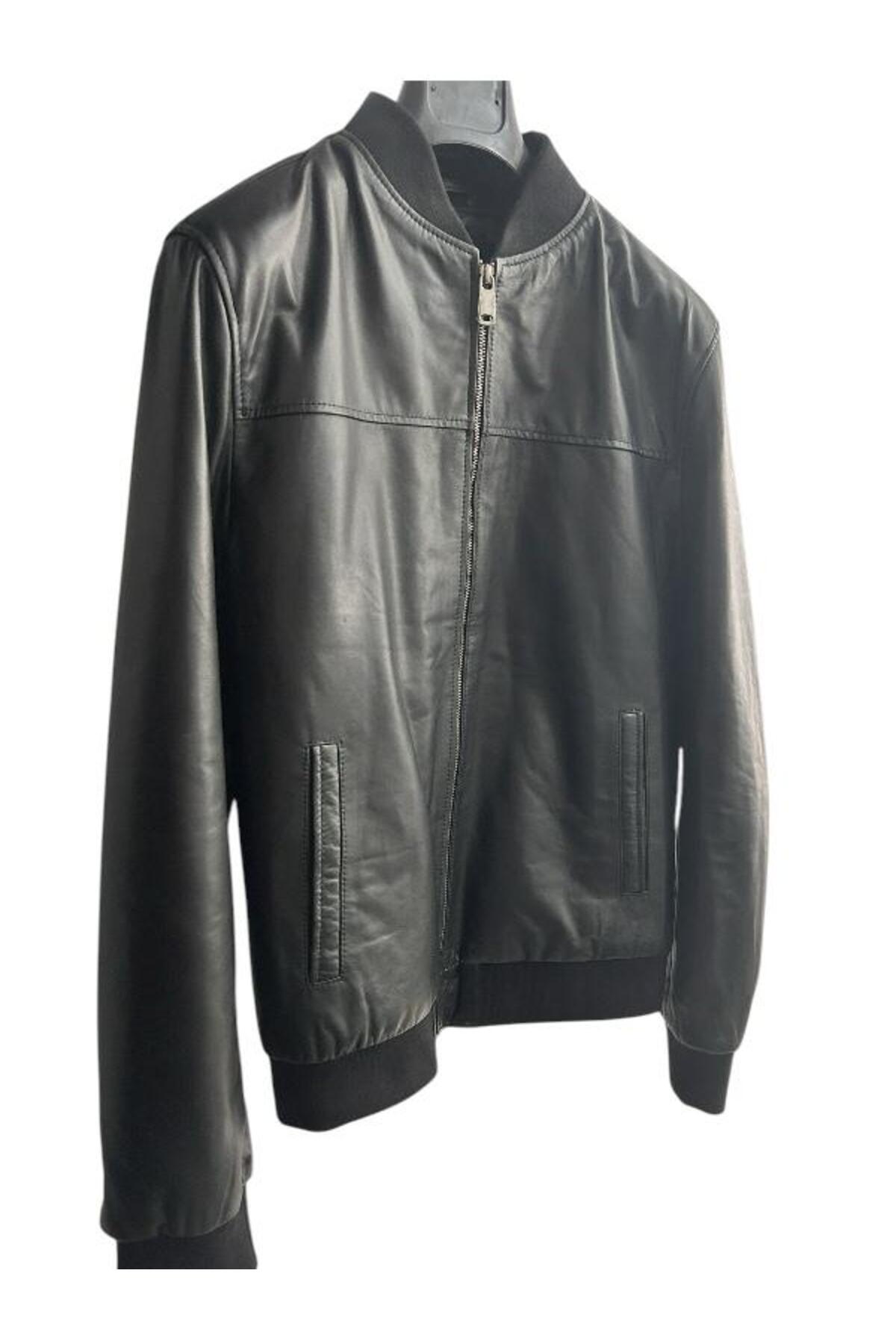 Kemal Tanca  415 1042 ERKEK HAKİKİ DERİ MONT - Görsel 2