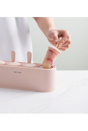 Ditmo 4’lü Silikon Dondurma Kalıbı Seti - Ev Yapımı Popsicle Yapıcı - Sağlıkl...