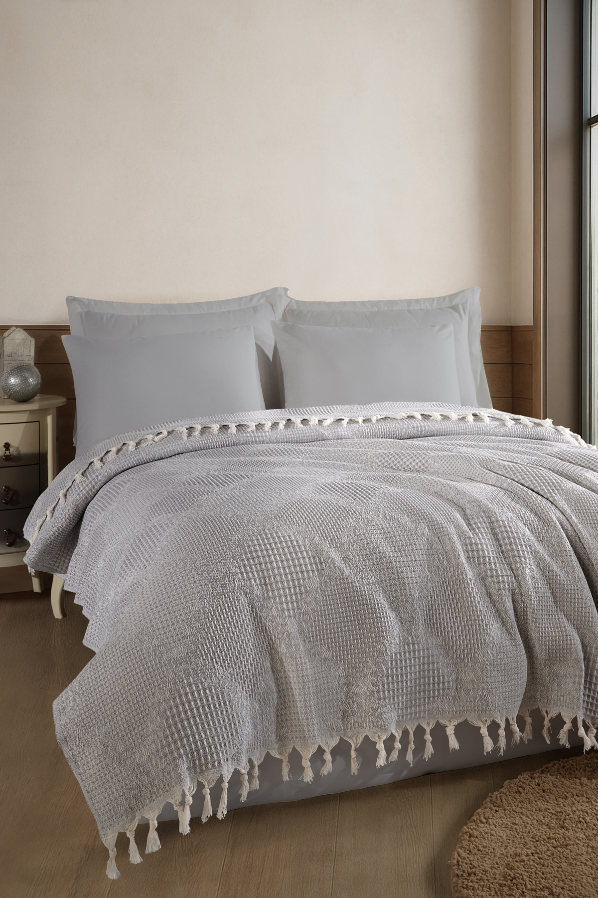 Multipurpose Quilting Set Double Lace Grey (Full Set)