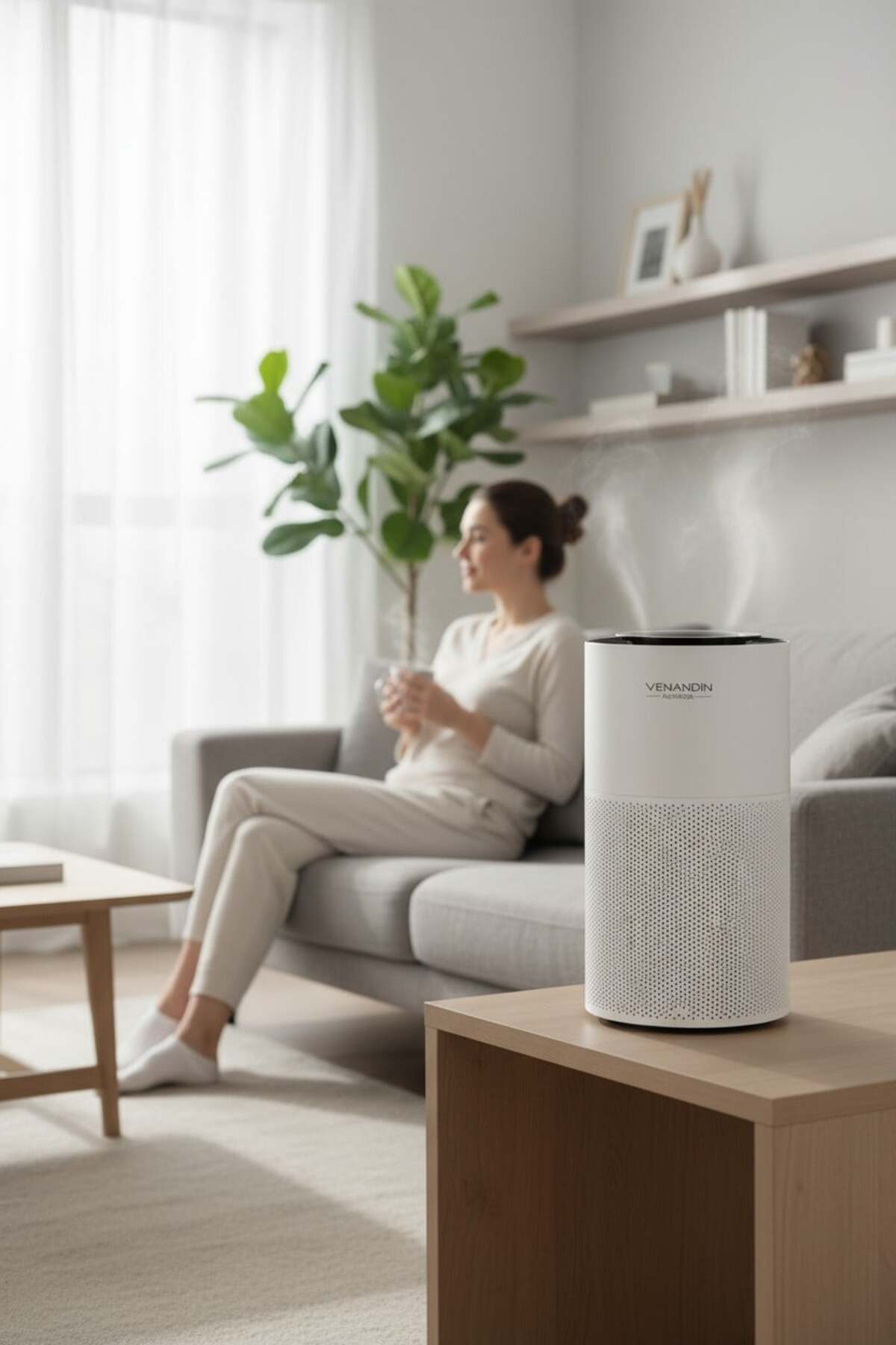 BERHANİ Aeria Max Akıllı Hava Temizleyici Beyaz