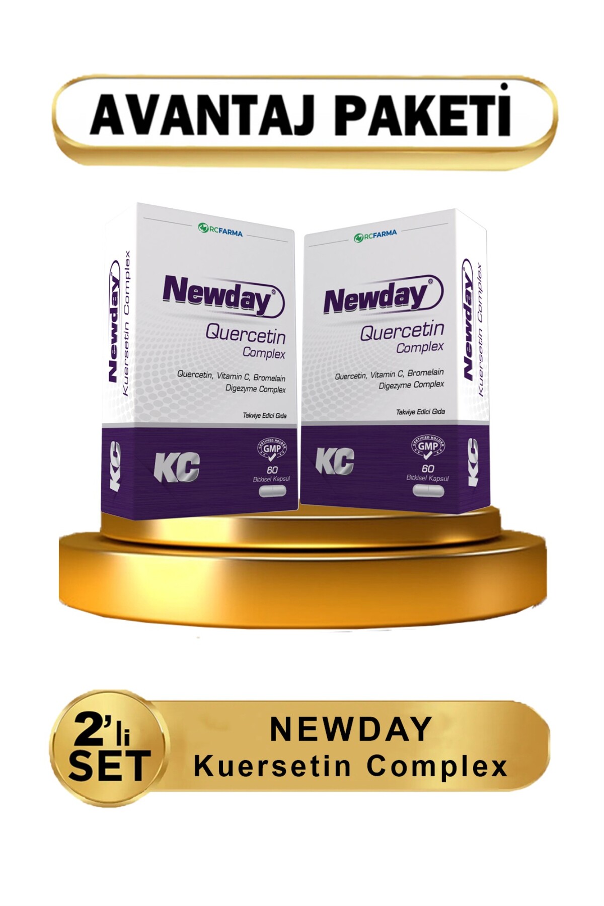 newday Kuersetin Complex 60 Kapsül 2 Adet - Fiyatı, Yorumları