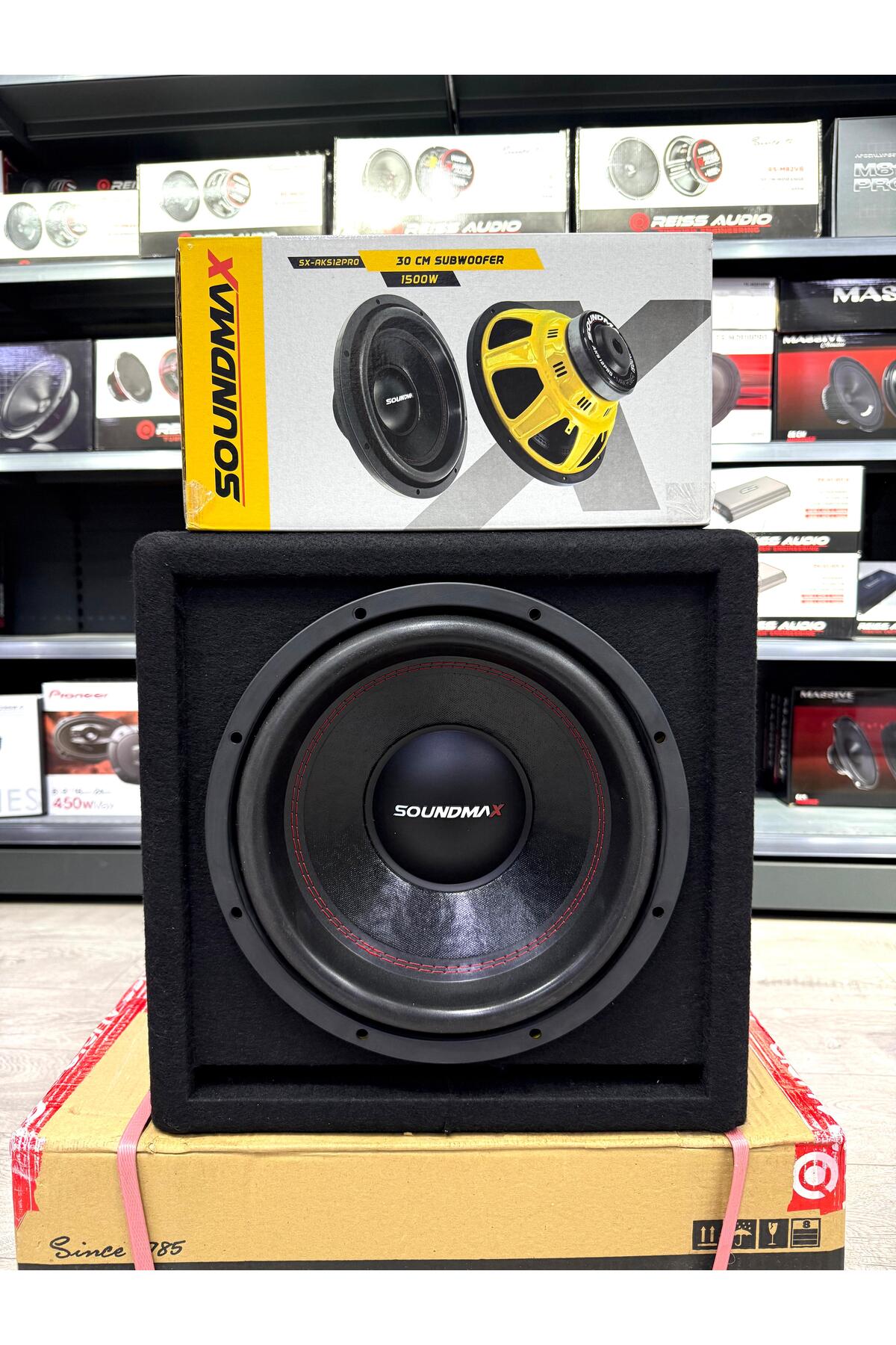 Soundmax Sx-AKS12 Pro Mini L Port Kabinli Profesyonel Pro Seri