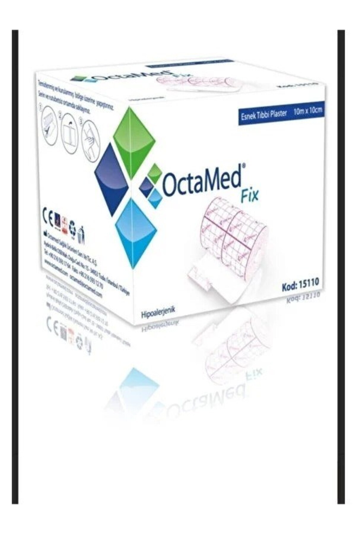 Octamed ESNEK TIBBİ PLASTER 10MX10CM 3 ADET