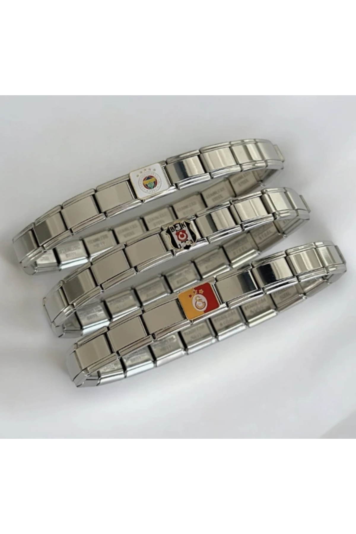 nergis collection Çelik İtalyan Bileklik Charmı Takımlı Charm Taraftar Charm (bileklik dahil değildir)