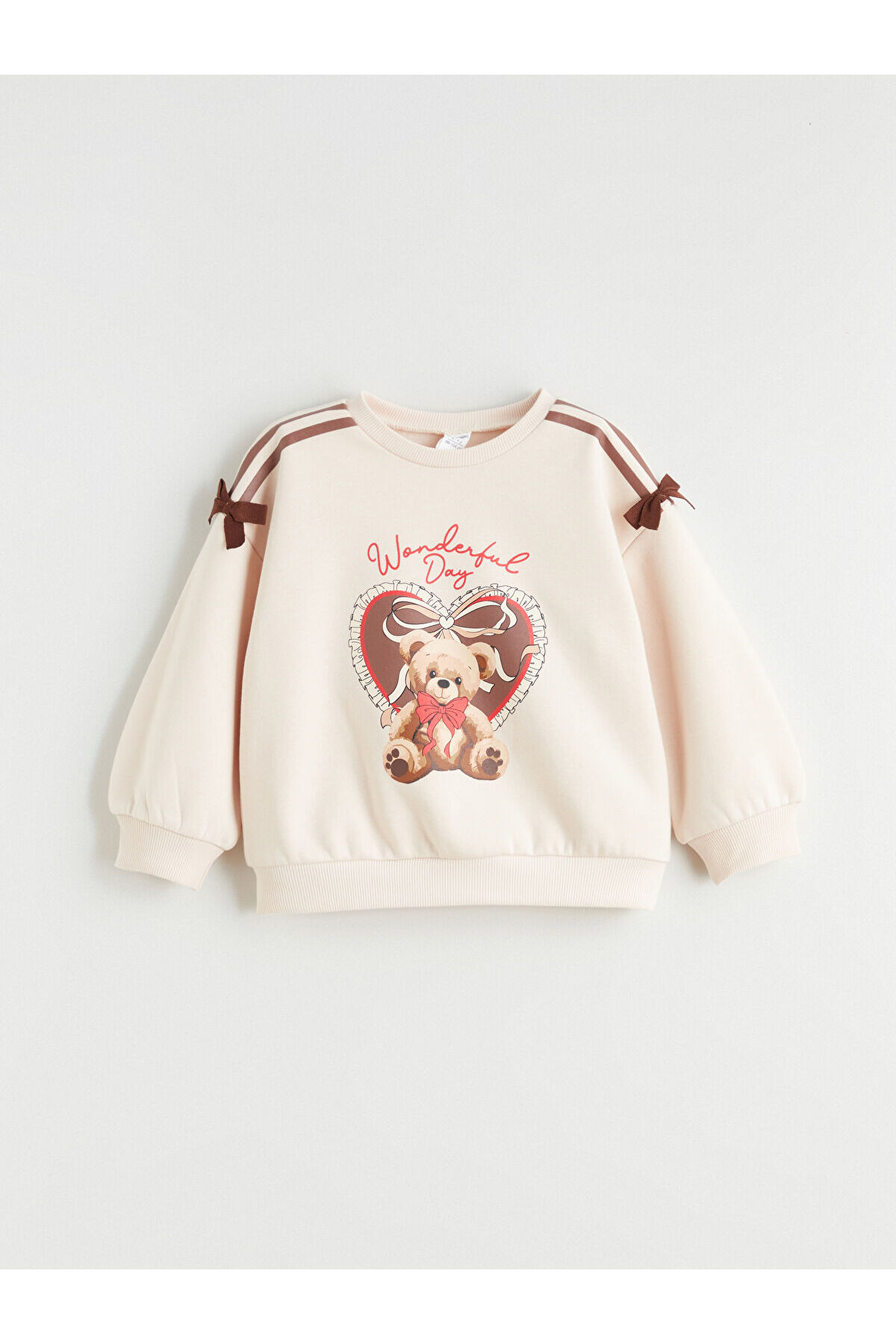 LC Waikiki Çelebi Store'dan Kaliteli Parçalar Sıfır Roba Yaka Baskılı Kız Çocuk Sweatshirt 2'li fotoğrafı 7 (önizleme)