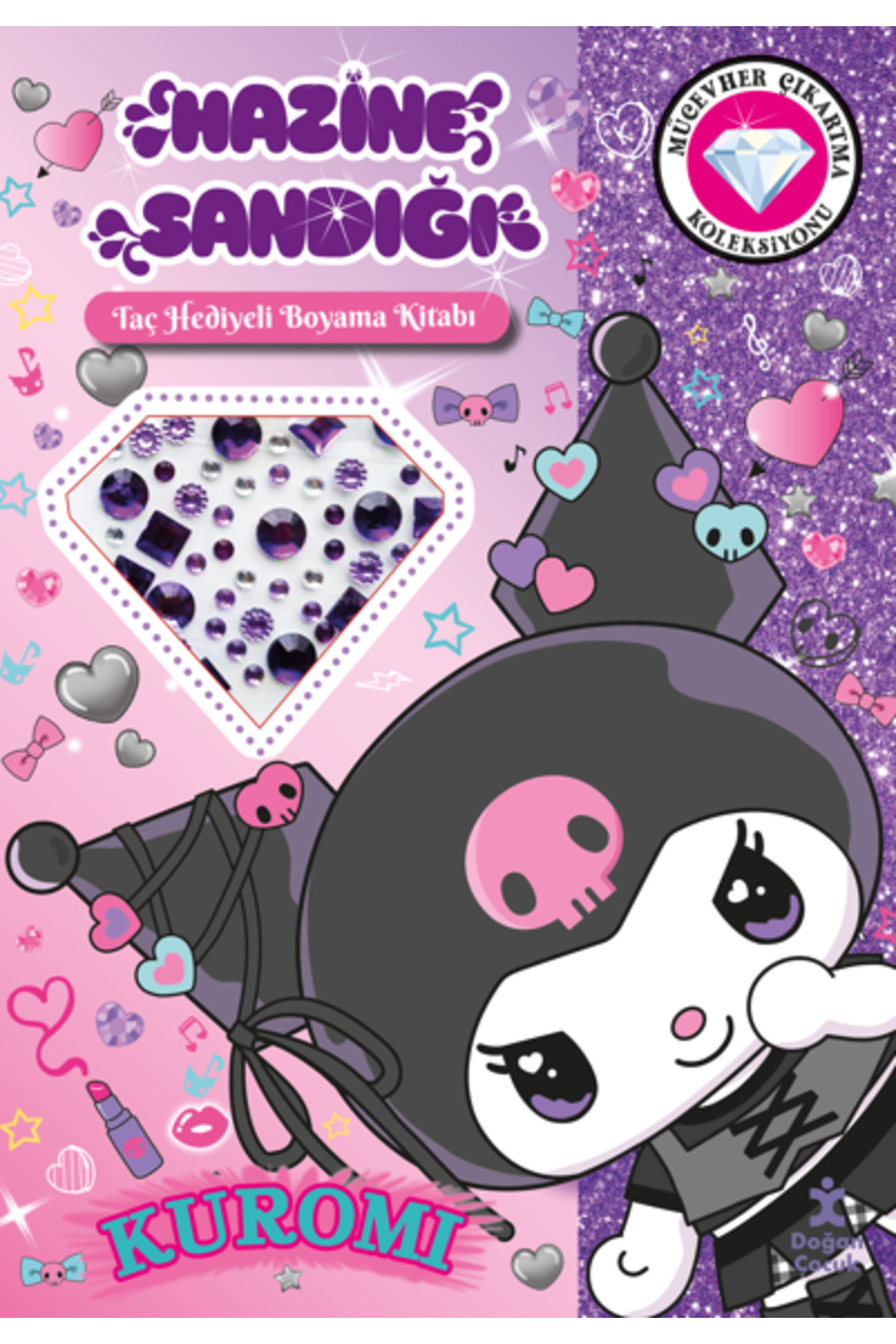 Doğan Çocuk Kuromi – Hazine Sandığı Taç Hediyeli Boyama Kitabı