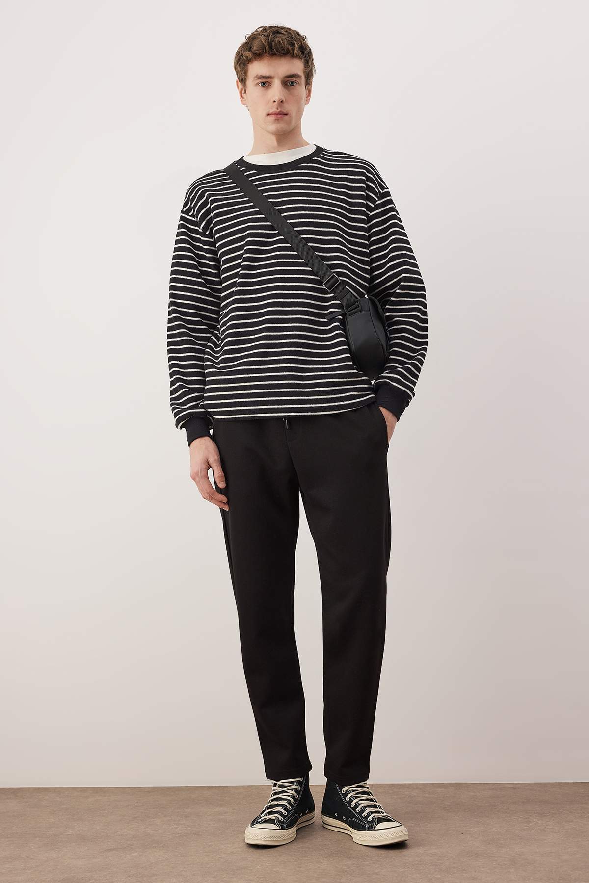Trendyolmilla Man Siyah Straight Fit Erkek Pantolon TMNAW26PL00012