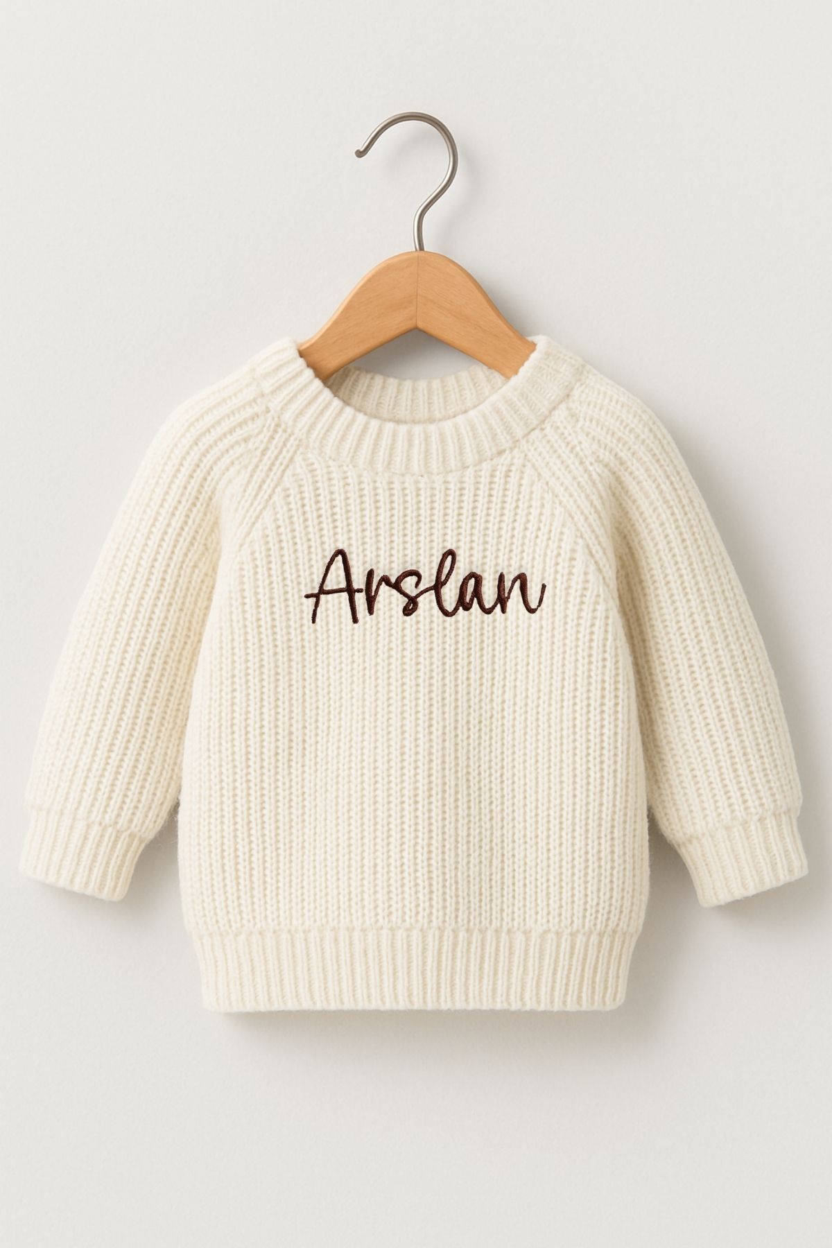 Minytrendy İsim Nakışlı Unisex Bebek-çocuk Bisiklet Yaka Triko Kazak Bebek Hediyelik İsimli Kazak fotoğrafı 5 (önizleme)