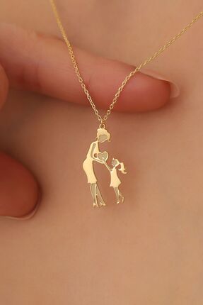 Nox Jewelry 14 Ayar Mikron Kaplama Anne ve Kızı Kolye - CN00250