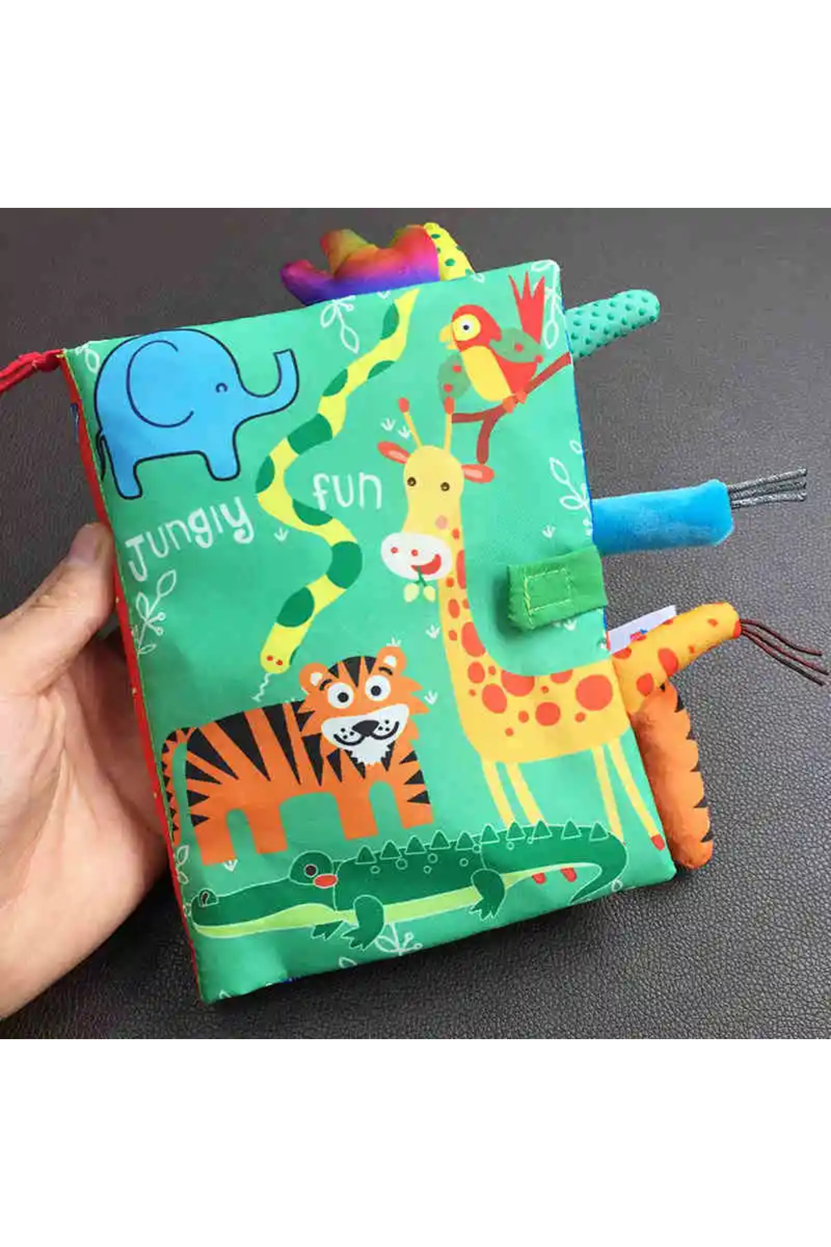 تایگر ۰–۳۶ ماهه اسباب‌بازی آموزشی اولیه نوزاد دم پارچه‌ای کتاب کاغذی پازل صدا تعاملی والد–کودک