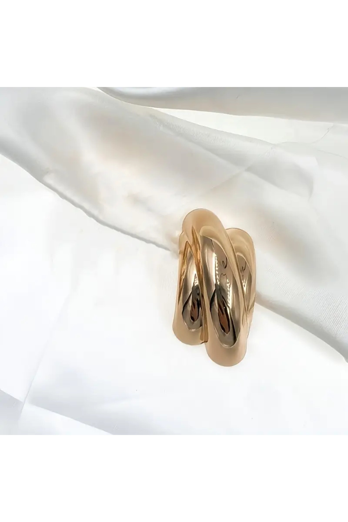 dukart trendlover eşarp yüzüğü, t-shirt klipsi, gold renk