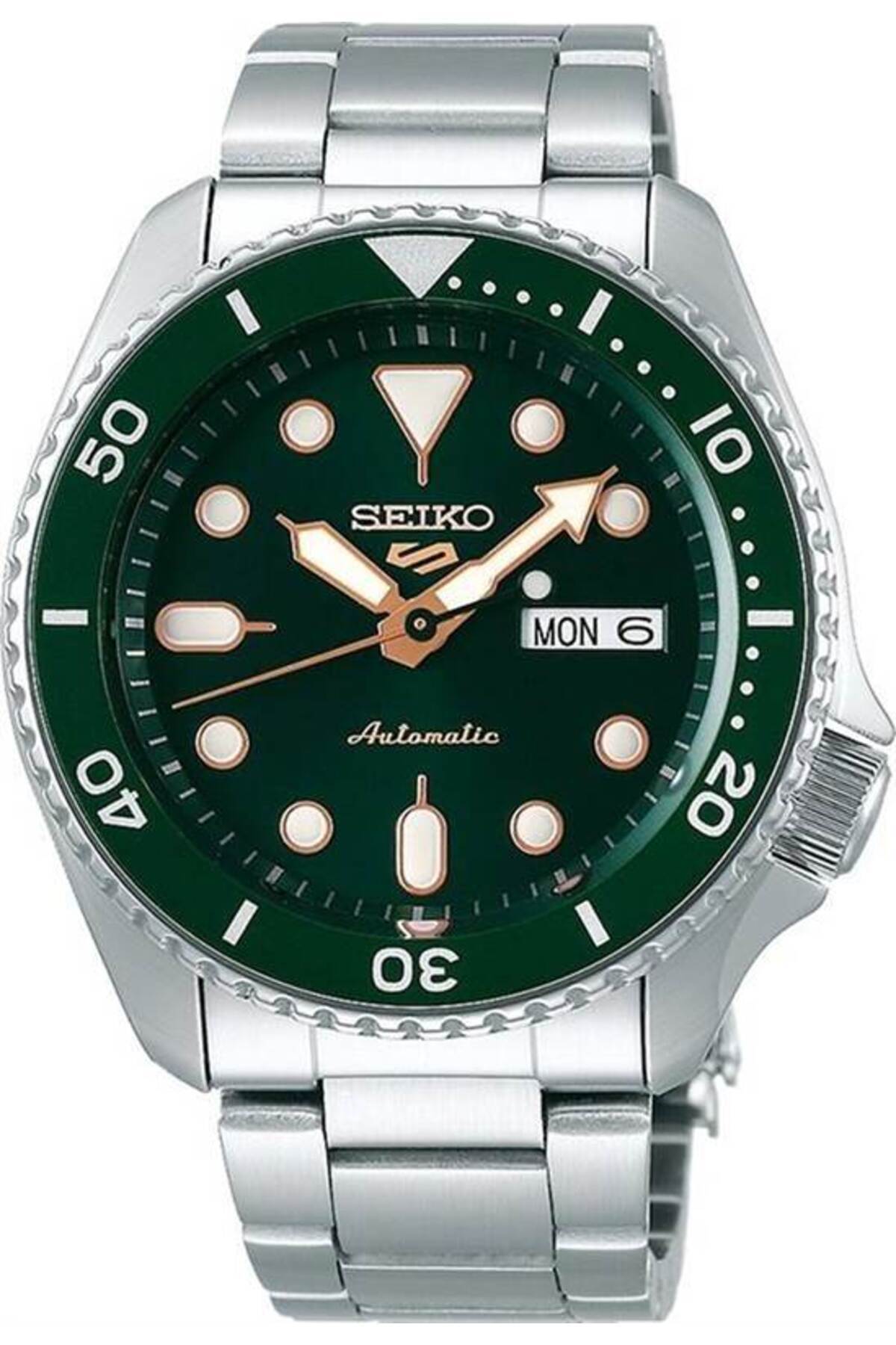 Seiko SRPD63K1 Otomatik Çelik Gri Yeşil Kadran Hardlex Cam 10 ATM