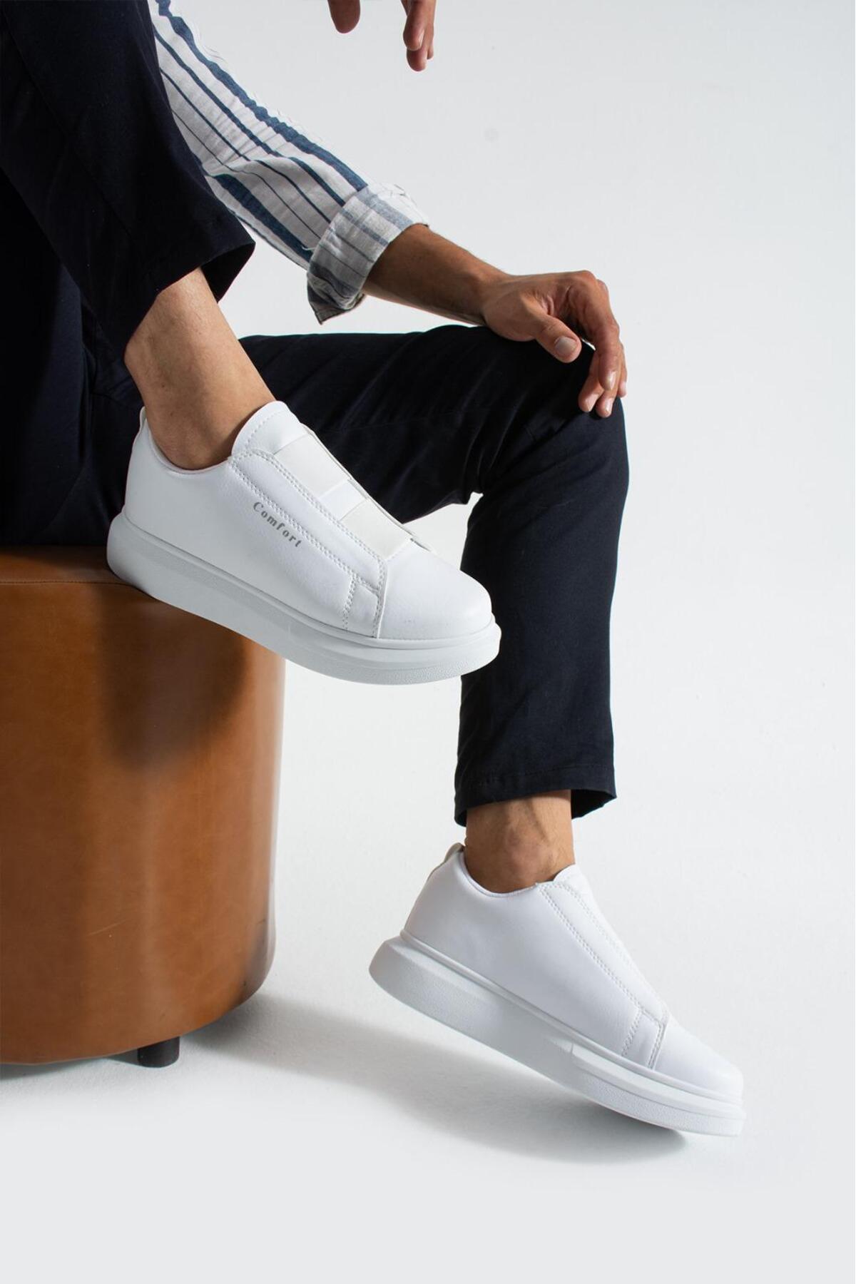 Jack Lion Erkek Sneaker Yüksek Taban Ayakkabı Efgcmfrt109 görsel 3