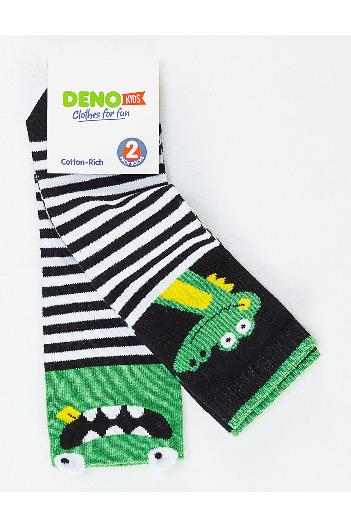 جوراب پسرانه طرح دار | دنو کیدز Denokids CFF-19S1-007 - تصویر 3