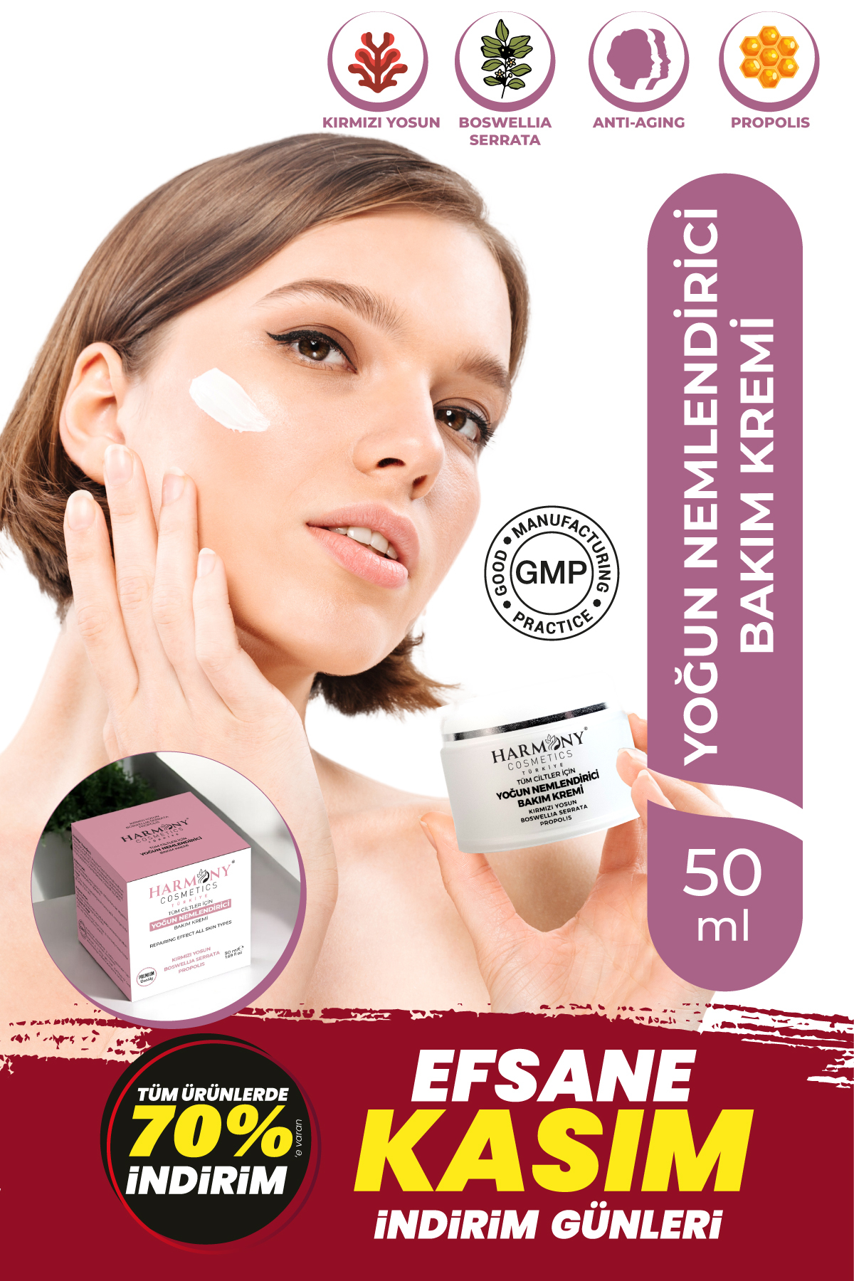 کرم صورت  YOĞUN NEMLENDİRİCİ KREM-001