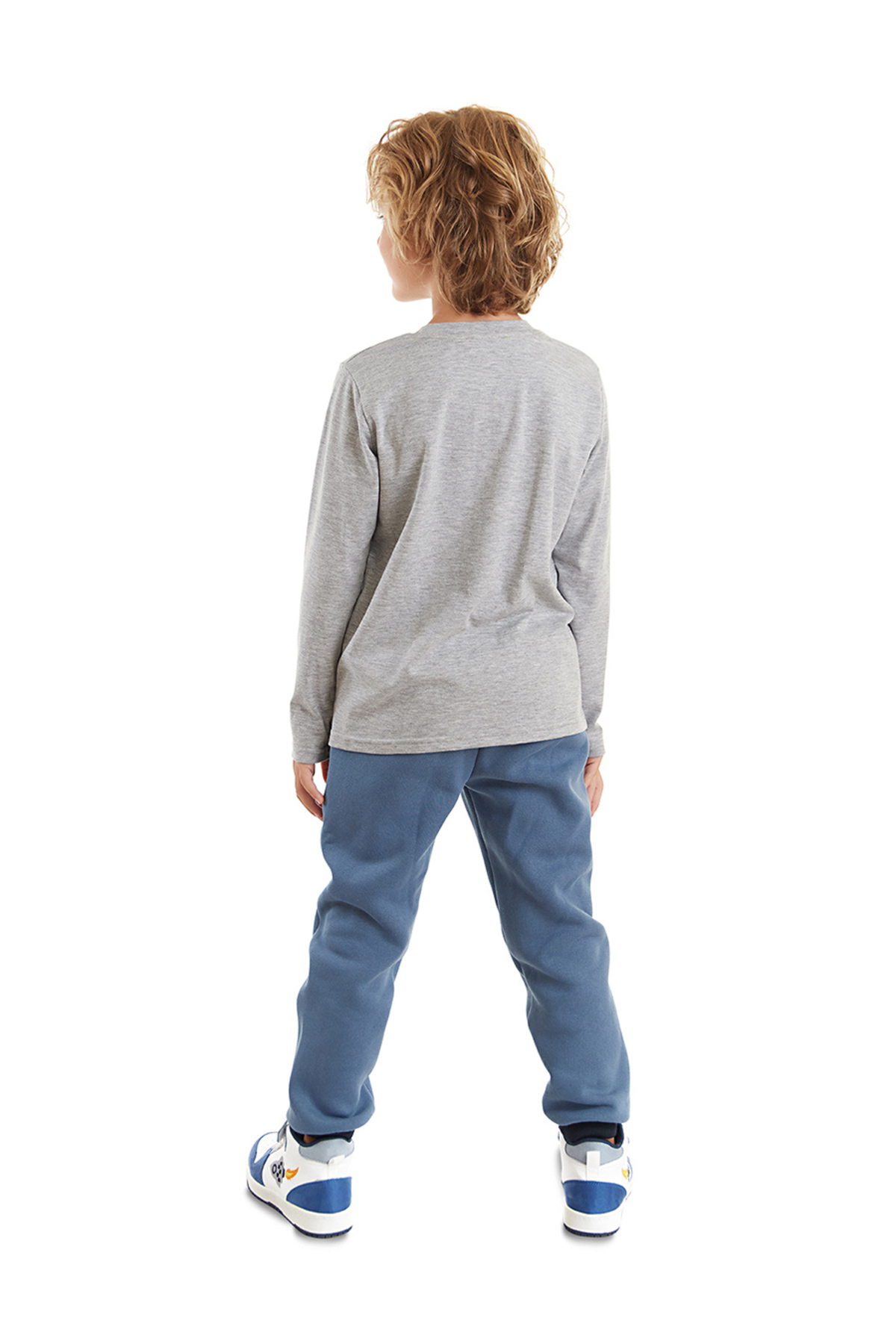 ست بالاتنه و پایین تنه پسرانه Belirtilmemiş کشسان آستین استاندارد | دنو کیدز Denokids CFF-23S1-019 - تصویر 2