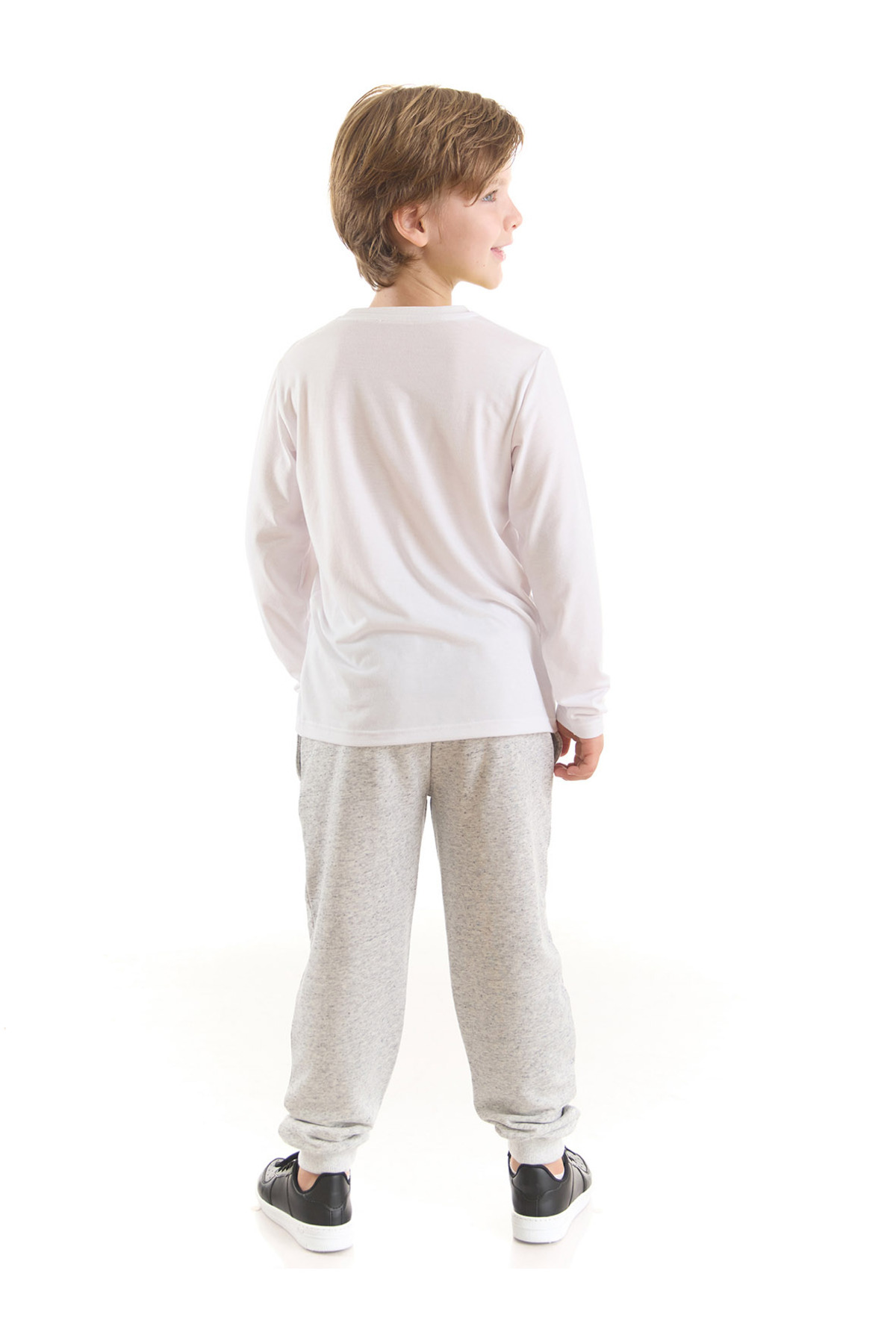 ست بالاتنه و پایین تنه پسرانه Belirtilmemiş کشسان آستین استاندارد | دنو کیدز Denokids CFF-22S1-093 - تصویر 2