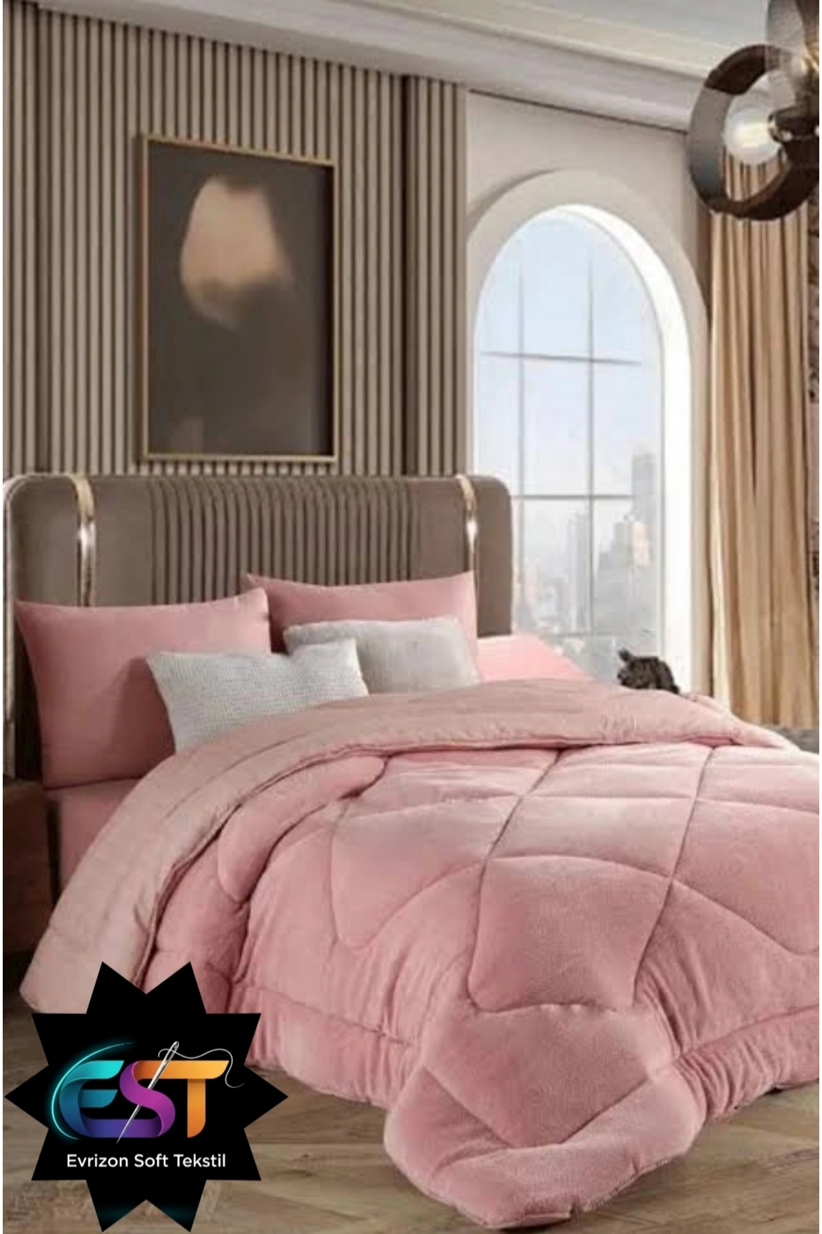EVRİZON Çift Kişilik Welsoft Çift Yönlü Lüx Yorgan