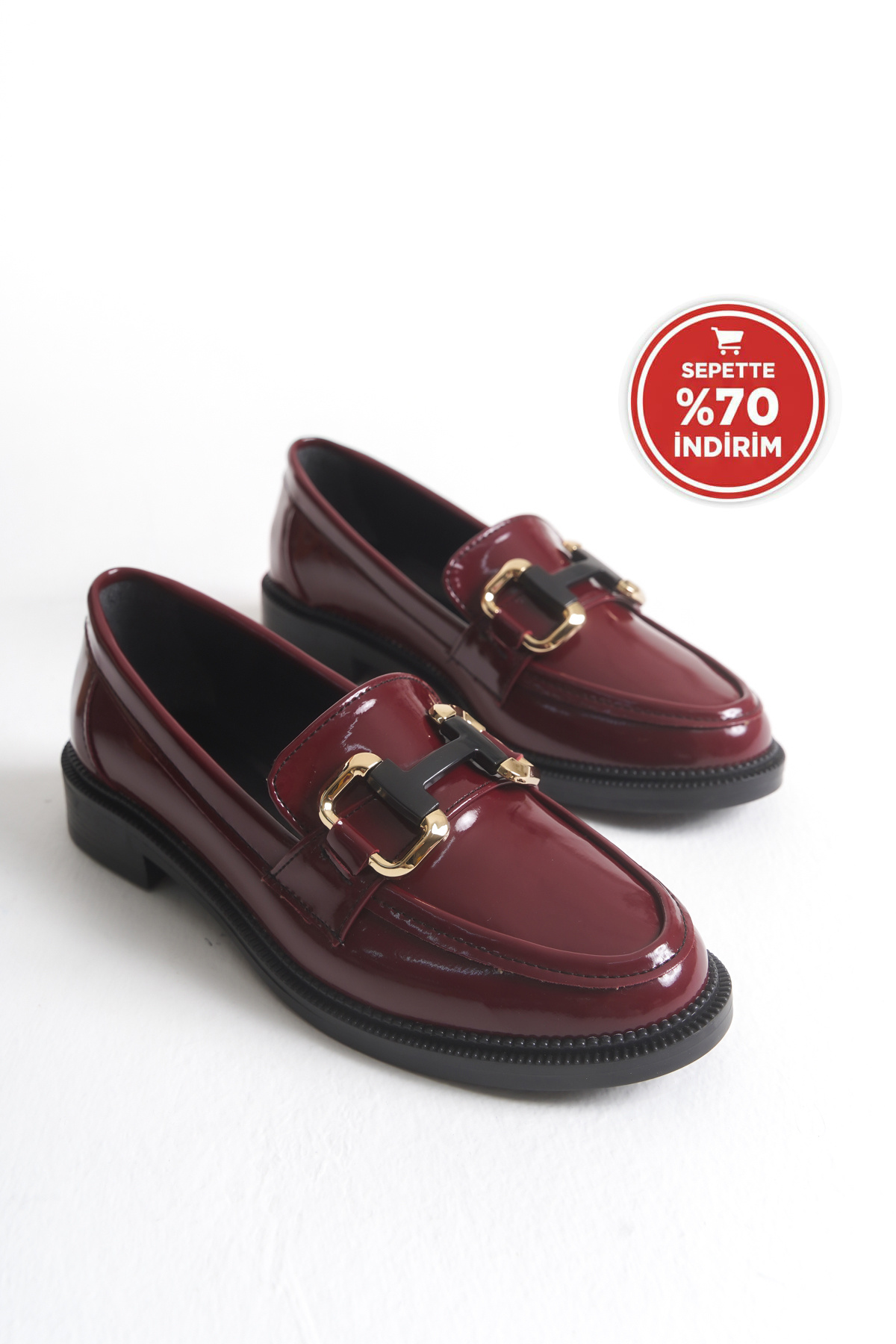 SH SİLVER MODA Kadın Loafer Makosen Casual Tokalı Günlük Yumuşak Ayakkabı