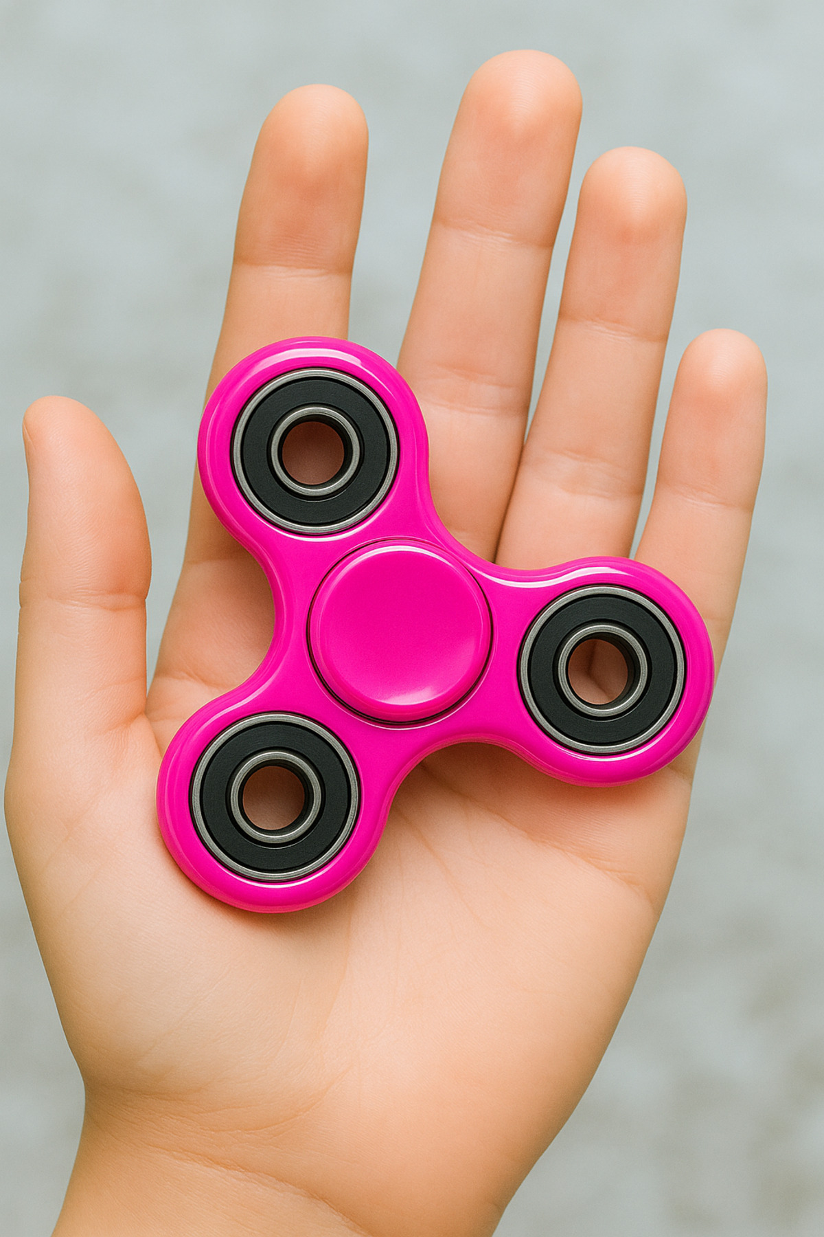 C&On Design Premium PEMBE Metal Stres Çarkı – Uzun Süre Dönen Rulmanlı Spinner