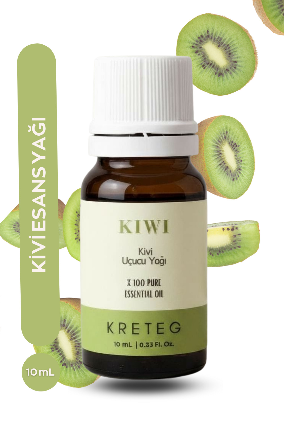 Kivi Esansiyel 10 ml Uçucu Yağ Buhurdanlık Yağı Hava Nemlendirici Aroma Difizörü Kokusu Esans