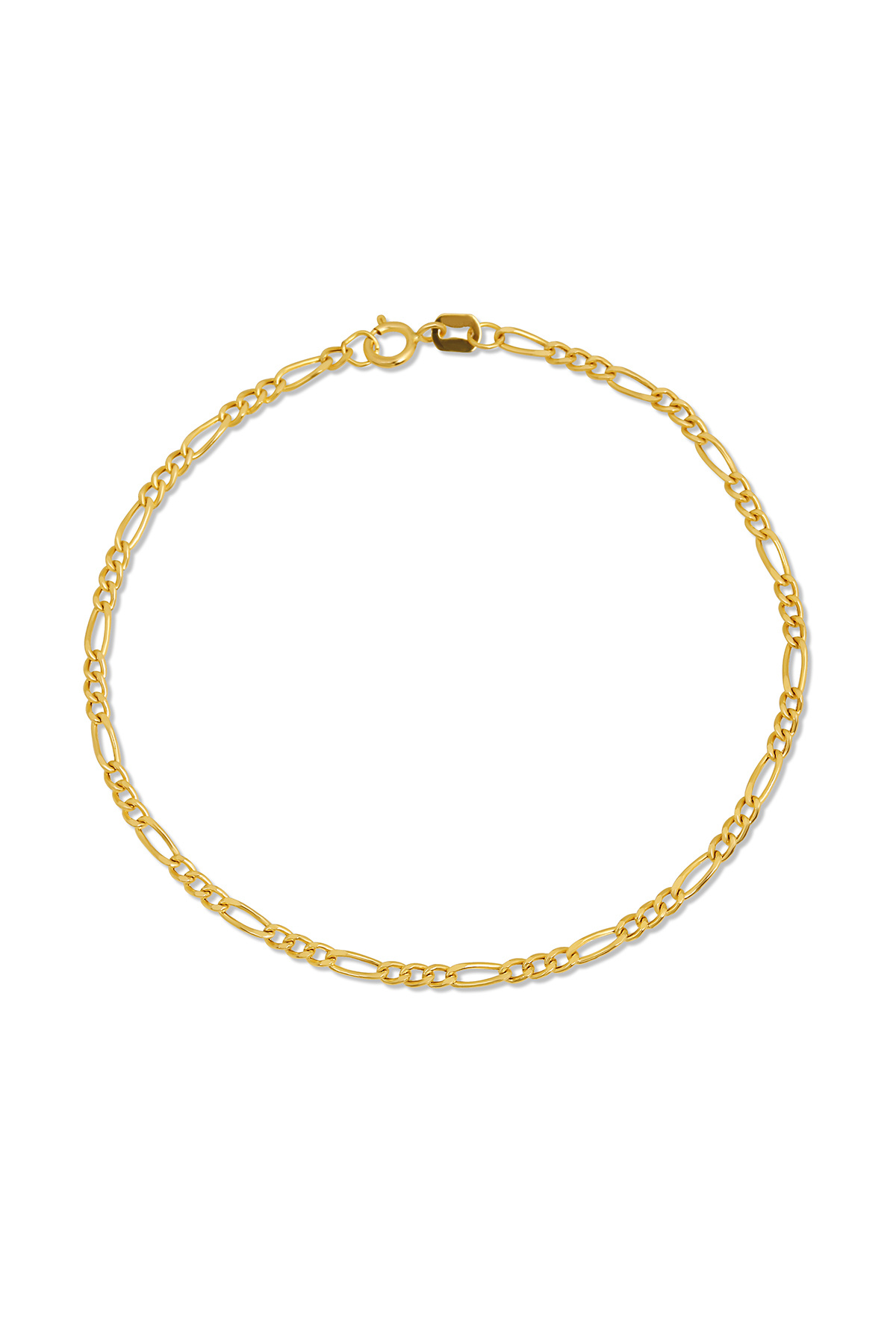 Altınkesesi 14 Ayar Altın Figaro Bileklik Unisex 2 mm