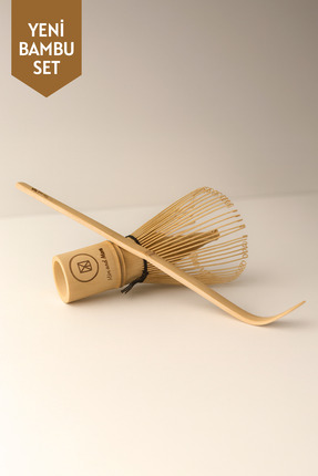 Mim and More Bamboo Matcha Whisk & Bamboo Matcha Kaşık Set