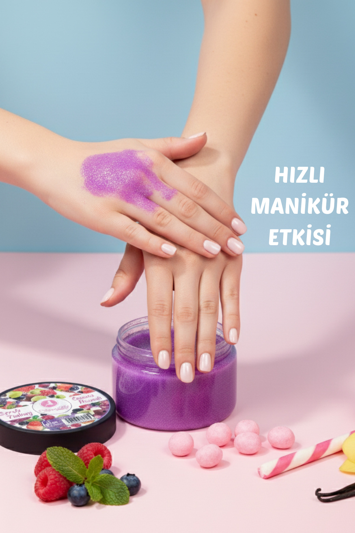 Orman Meyveli + Ekvator Vanilya + Sakızlı + Kayısı + Elma El Ayak Bakım Peeling Seti 200ml X 5 Adet — SMOOTHLY5ADETSETPEELING — تصویر 3 از 5