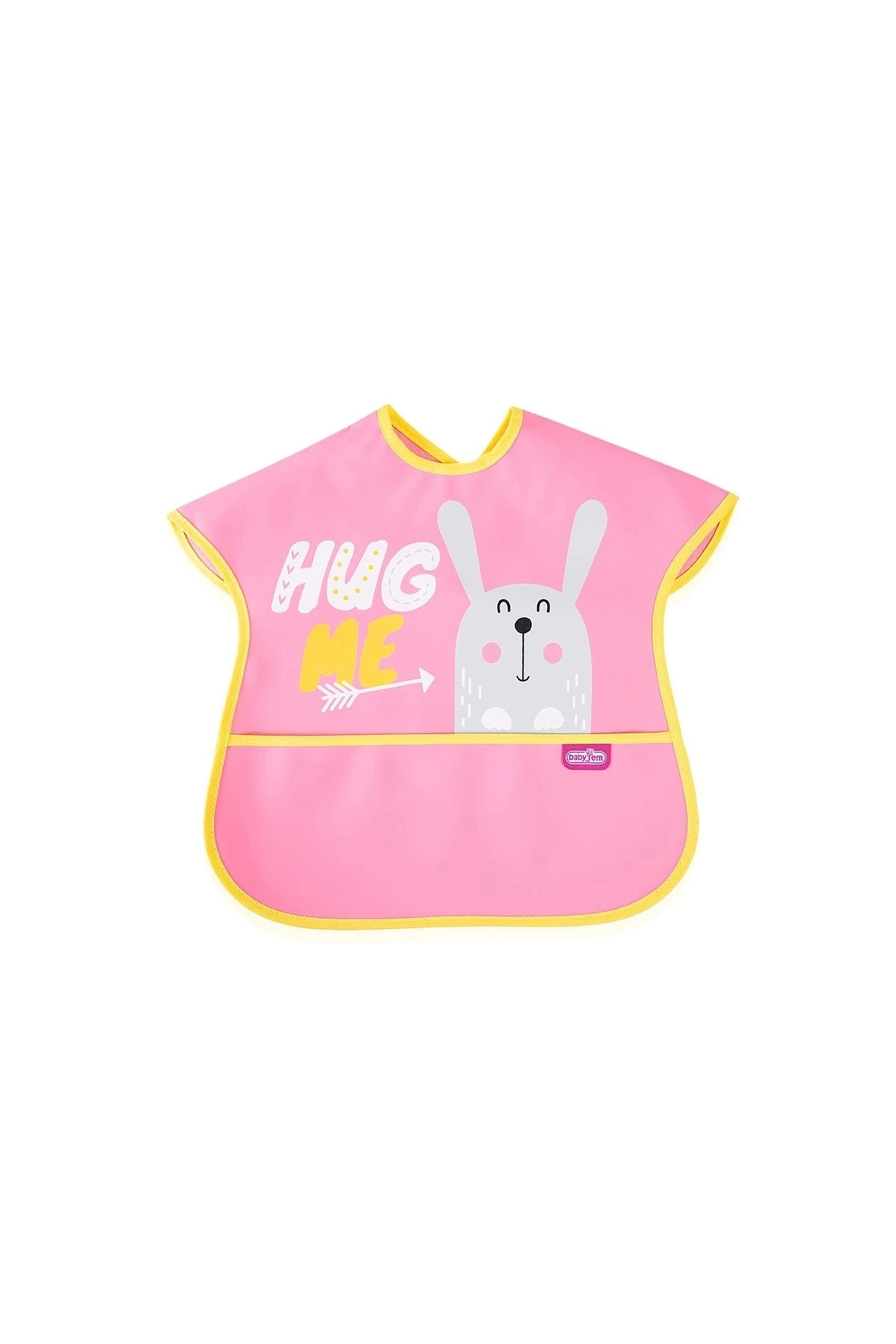 Babyjem Poli Muşamba Önlük Büyük Pembe fotoğrafı 2 (önizleme)