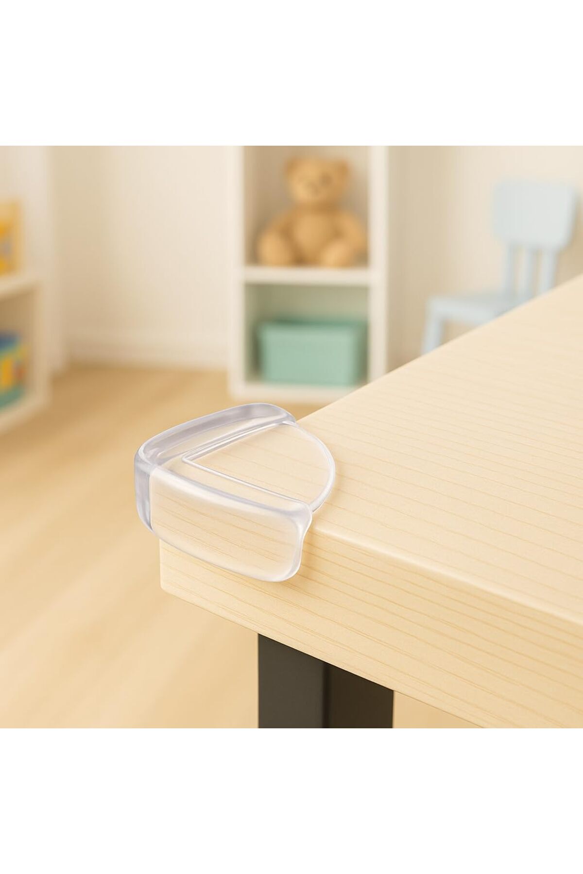 Hype Store İdeal Baby Şeffaf Köşe Koruyucu, 3M Çift Taraflı Bantlı, Dayanıklı Silikon, Bebek ve Çocuk Güvenliği