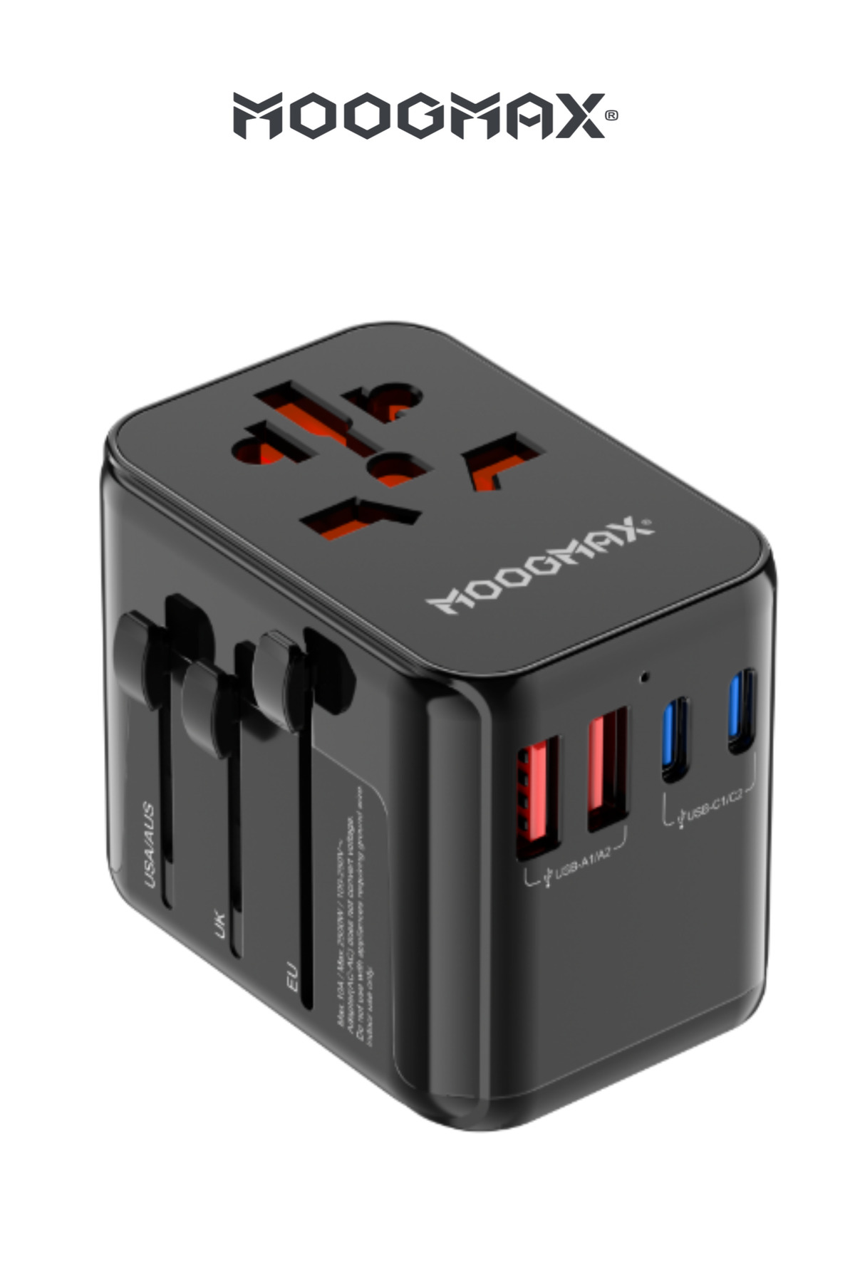 رأس عالمي 5 في1 بقدرة 100 واط -متوافق مع مقابس أمر...