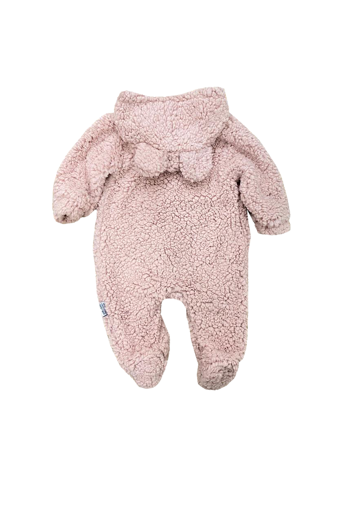 TUOBEBE Fermuarlı Kuzu Welsoft Kapüşonlu Kışlık Bebek Tulum fotoğrafı 3 (önizleme)