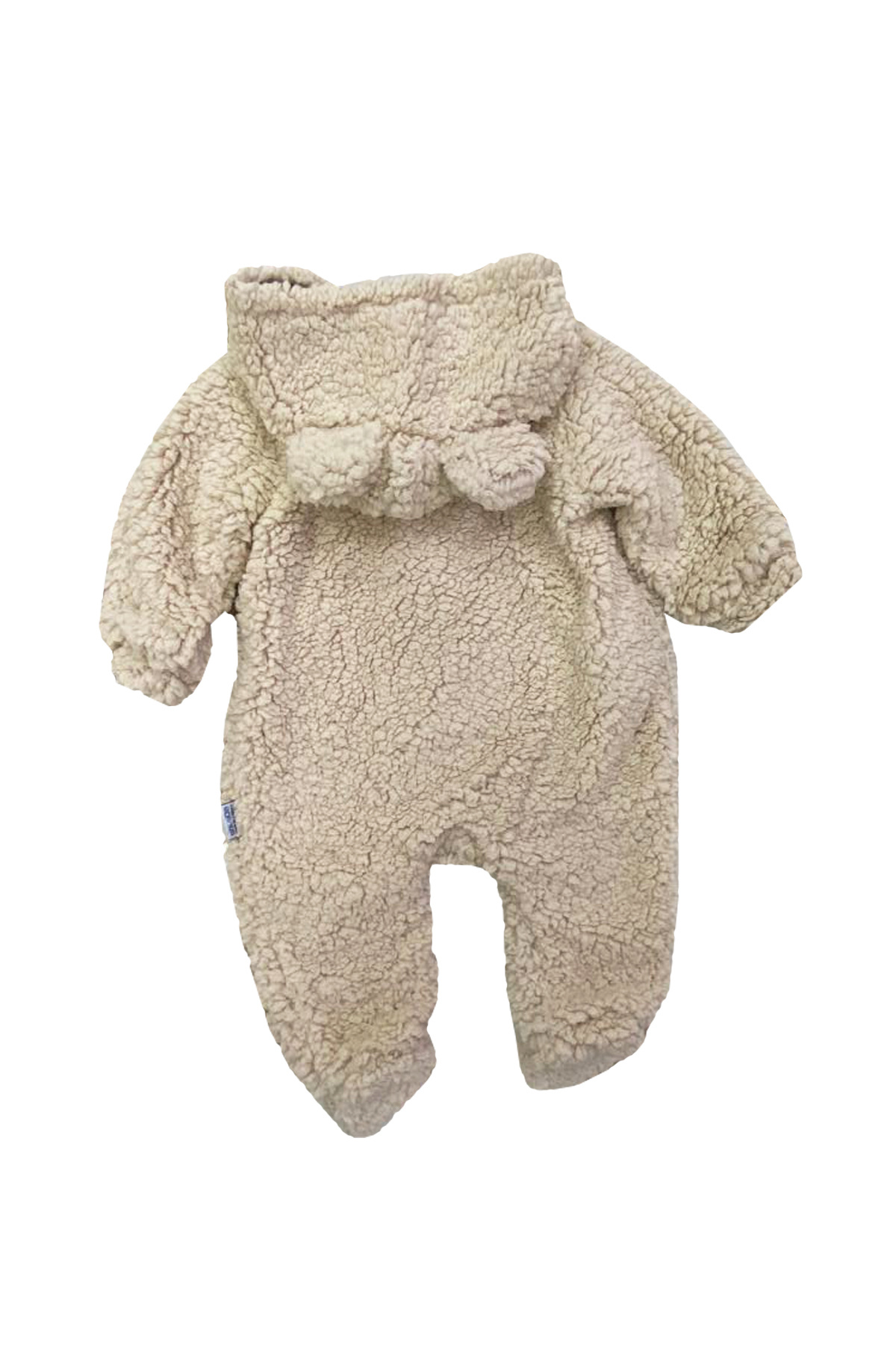 TUOBEBE Fermuarlı Kuzu Welsoft Kapüşonlu Kışlık Bebek Tulum fotoğrafı 3 (önizleme)