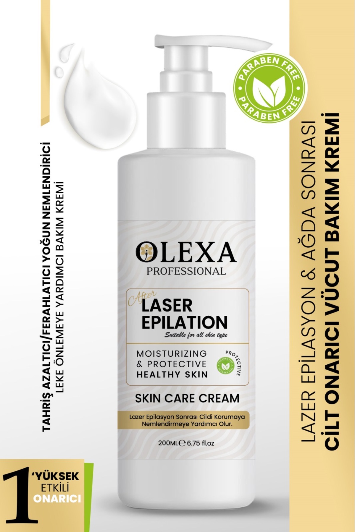 Lazer Epilasyon Ve Ağda Sonrası Leke Önleyici Tahriş Azaltıcı Bakım Kremi 200 ml — TYCCDEDA594DA6138B1316300 — تصویر 4 از 4