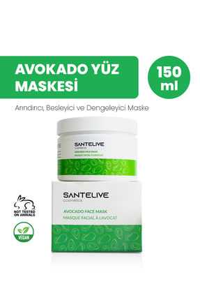 Santelive Avokado Özlü Arındırıcı Kil Maskesi 150 ml