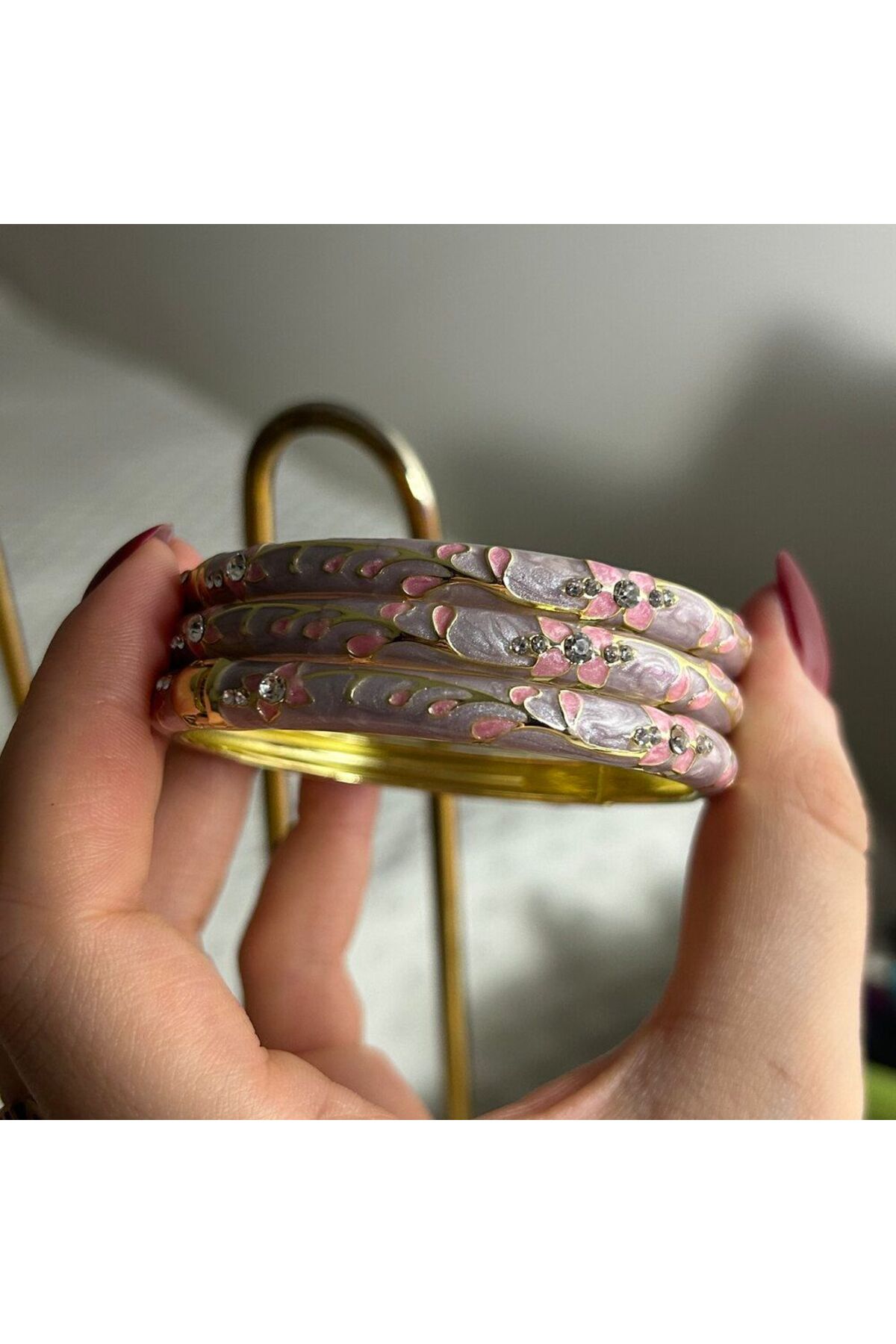 Genel Markalar  3'lü Mineli Klasik Kelepçe Seti: "Kış Bahçesi" - Görsel 3