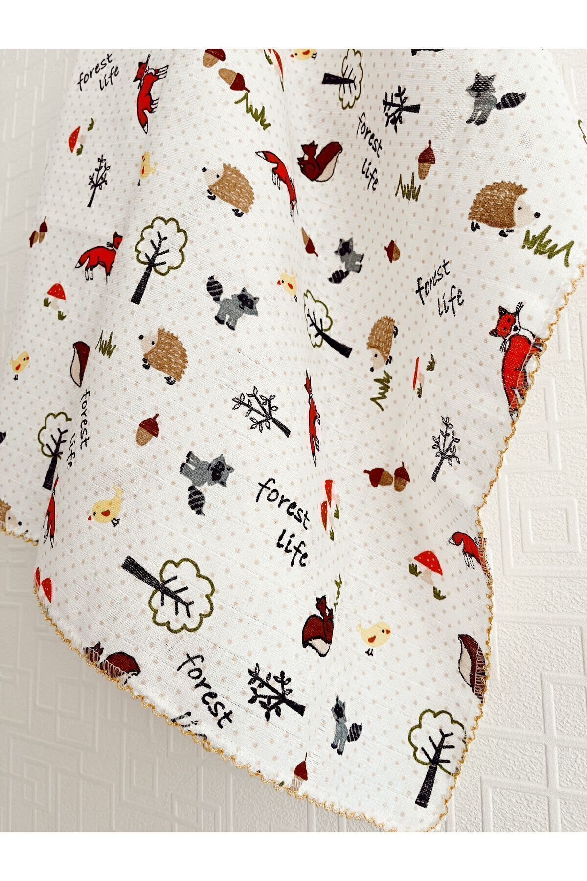 Cloudy Çok Amaçlı Müslin 22-tilki 80x90 Cm, Yeni Doğan, Müslin Battaniye, Müslin fotoğrafı 4 (önizleme)