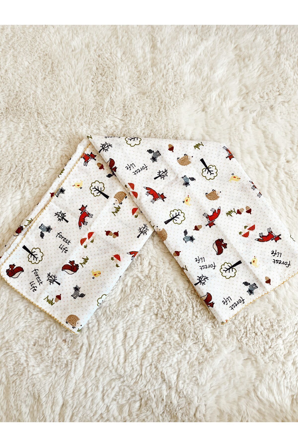 Cloudy Çok Amaçlı Müslin 22-tilki 80x90 Cm, Yeni Doğan, Müslin Battaniye, Müslin fotoğrafı 5 (önizleme)