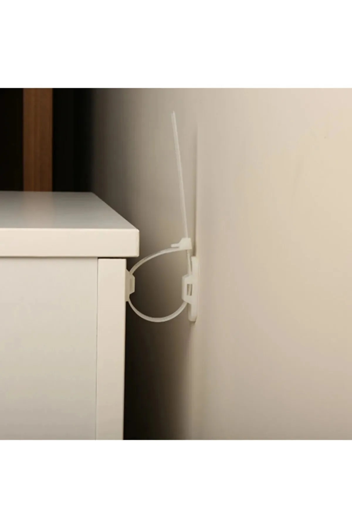 Miningaa 6 Adet Kolay Montaj Mobilya Dolap Raf Mobilya Sabitleyici Seti Bebek Mobilya Koruma Deprem Güvenlik fotoğrafı 6 (önizleme)