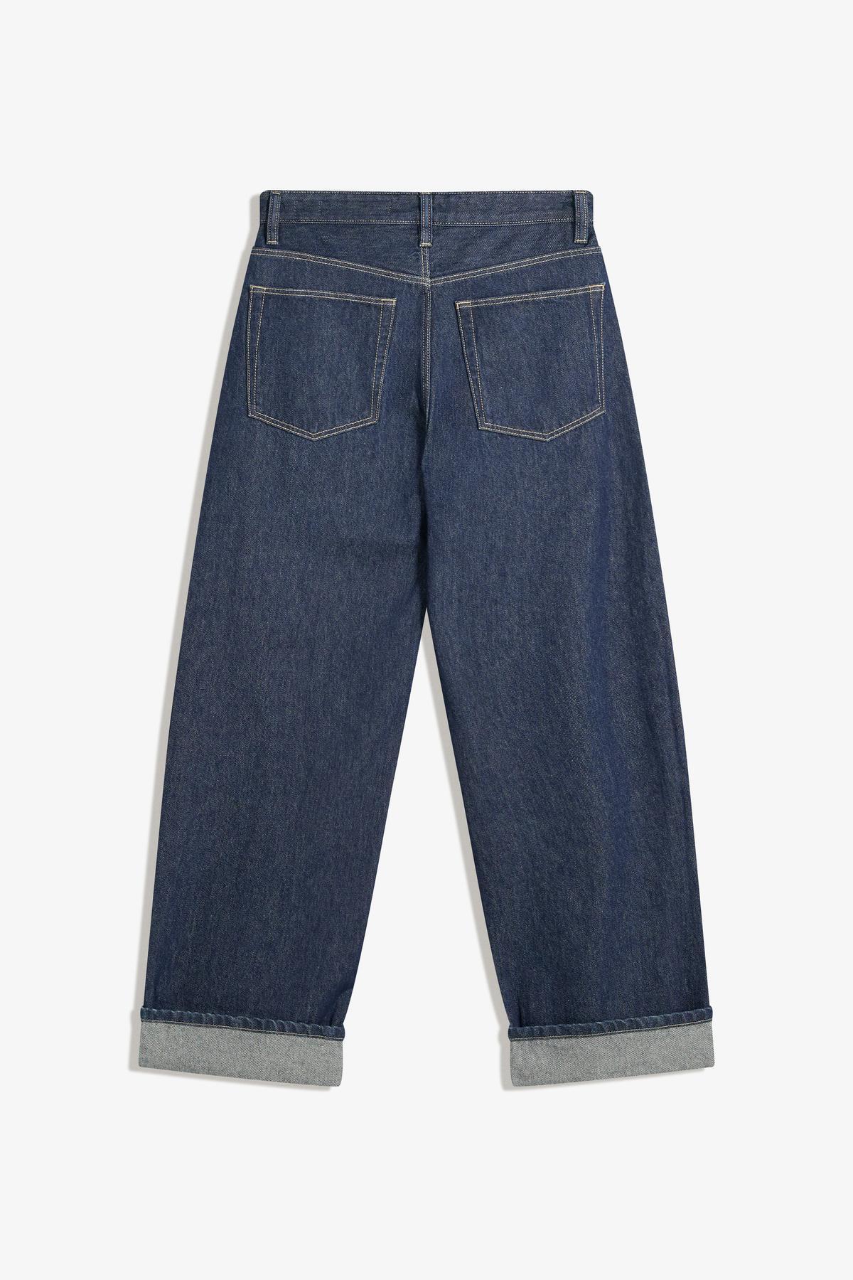 Bershka  Baggy fit, katlamalı paça jean - Görsel 6