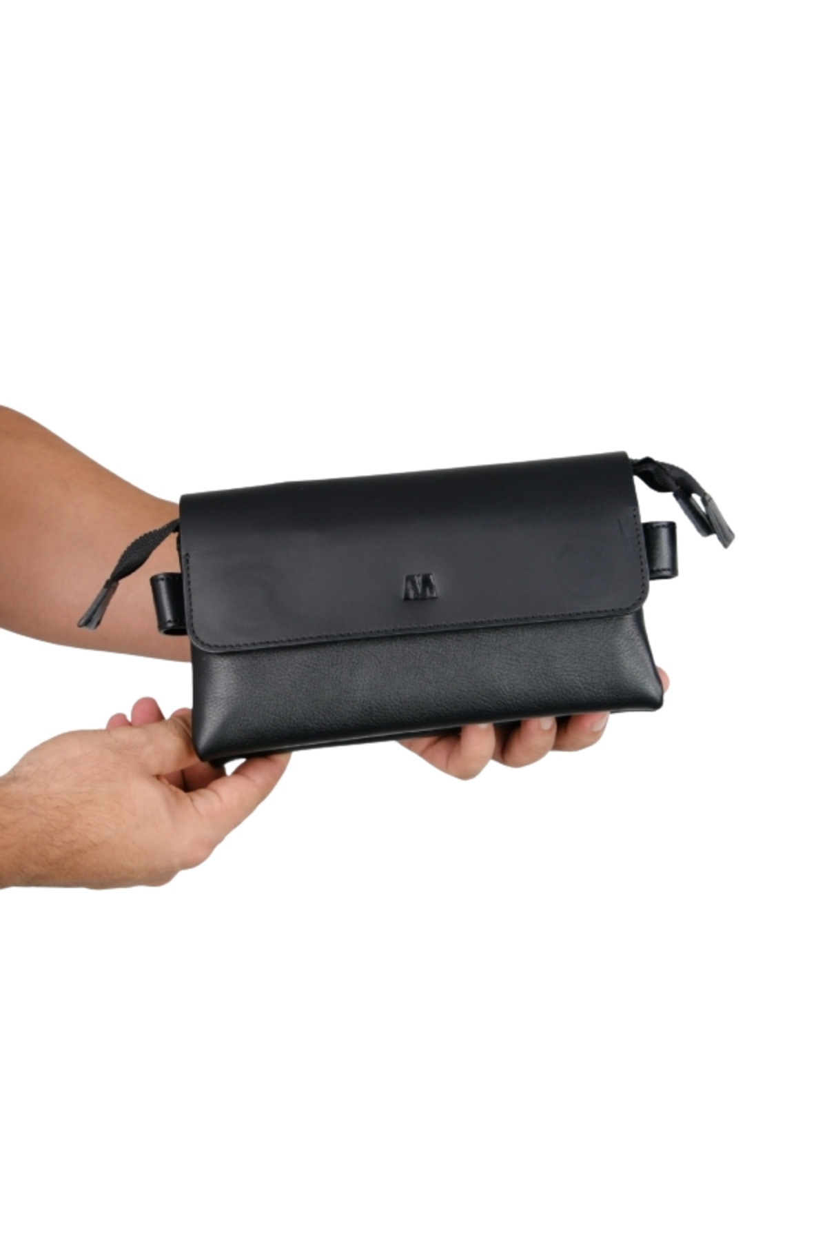 MFT Leather Design BOLIVA GEANTĂ UNISEX DIN PIELE NATURALĂ NEAGRĂ