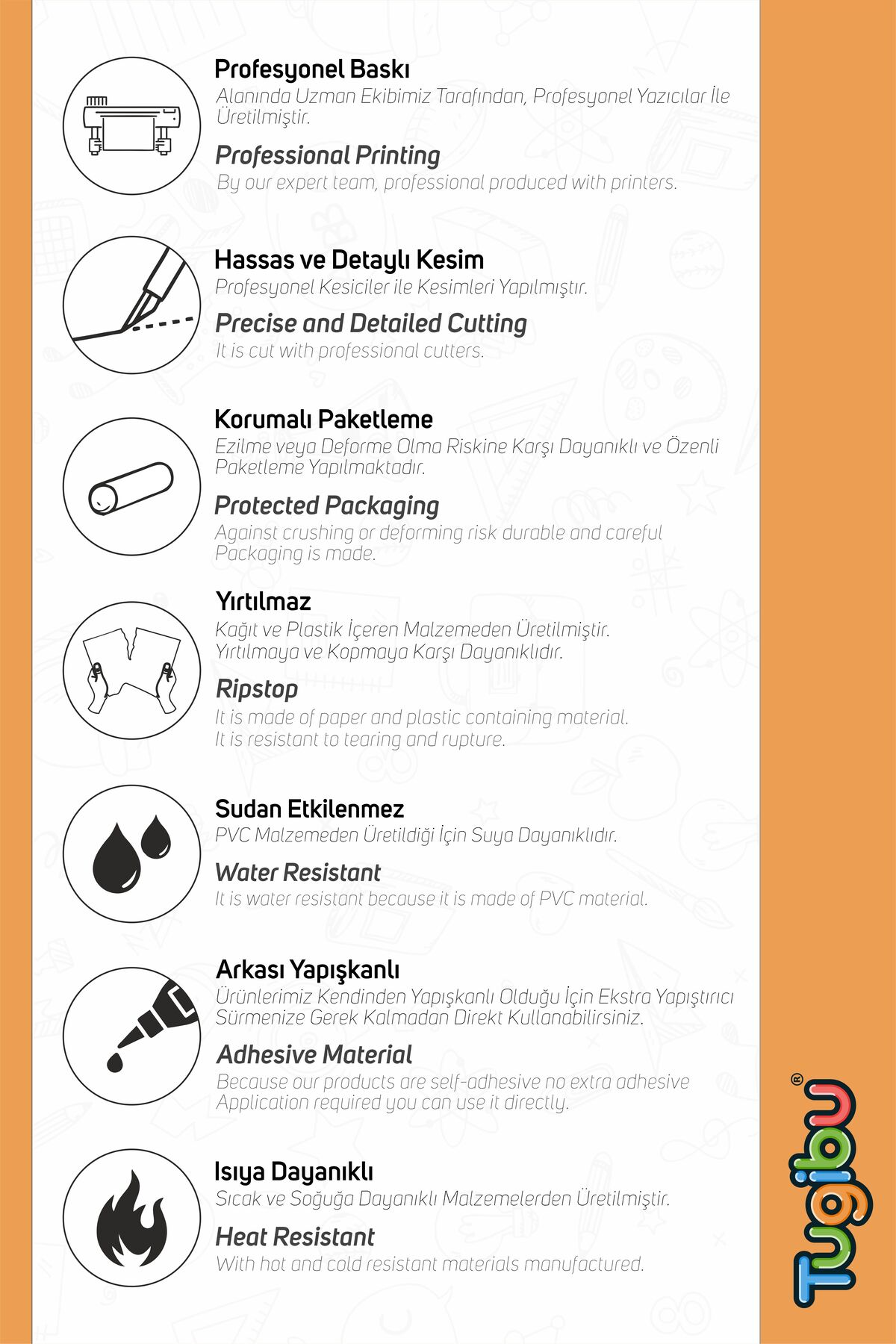 TUGİBU Bohem Güneş Sticker Seti, Sulu Boya Görünümlü Güneş Duvar Dekoru, Çocuk Odası Duvar Sticker Seti fotoğrafı 3 (önizleme)