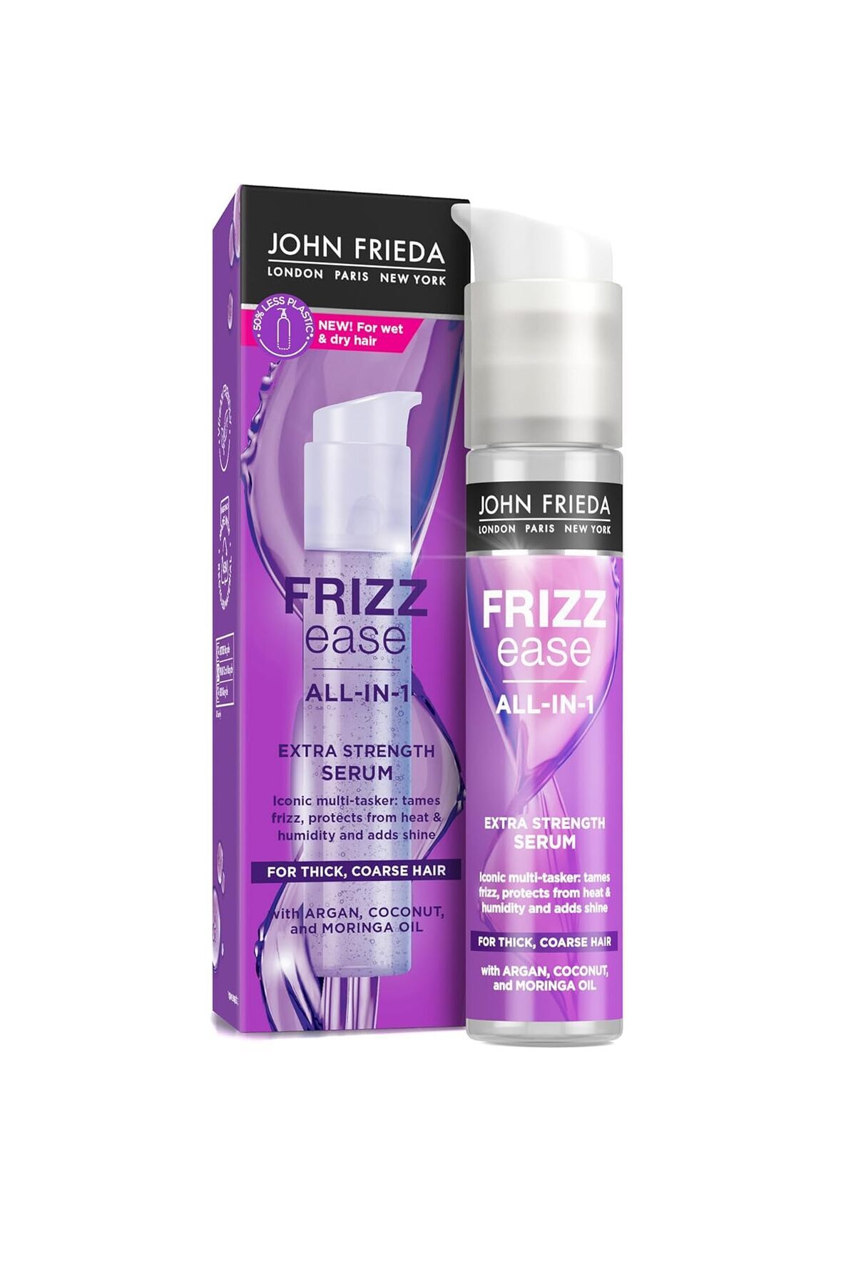 Hype Store John Frieda Frizz Ease Kalın ve İnatçı Saçlar için Ekstra Güç Serum 50 ml — 8690010405753