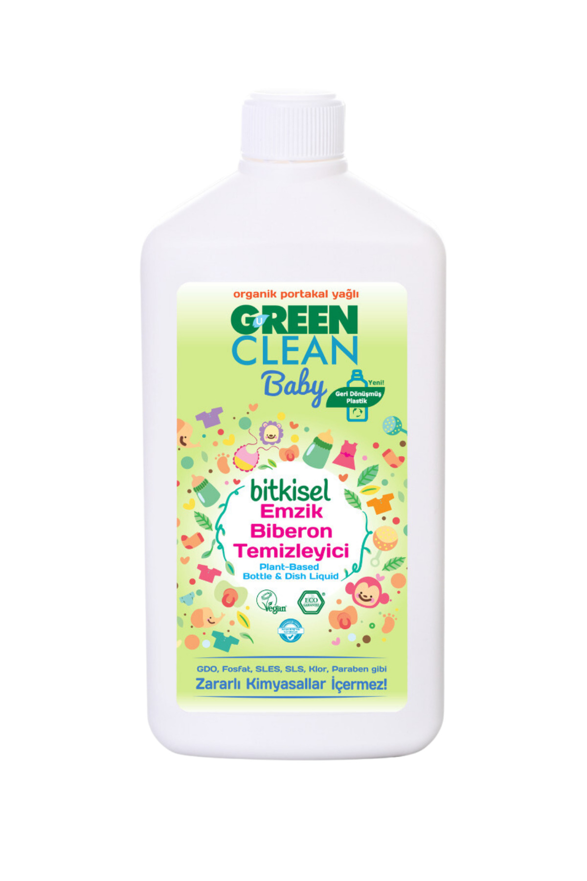 Green Clean Organik Portakal Yağlı Baby Biberon Emzik Temizleyici 500 ml - 3'lü set fotoğrafı 4 (önizleme)