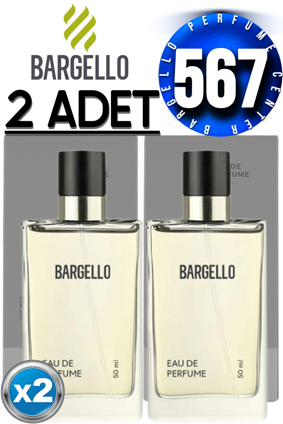 Bargello 567 Edp Oriental Erkek Parfüm 2 Adet 50 ml - Rsaf567