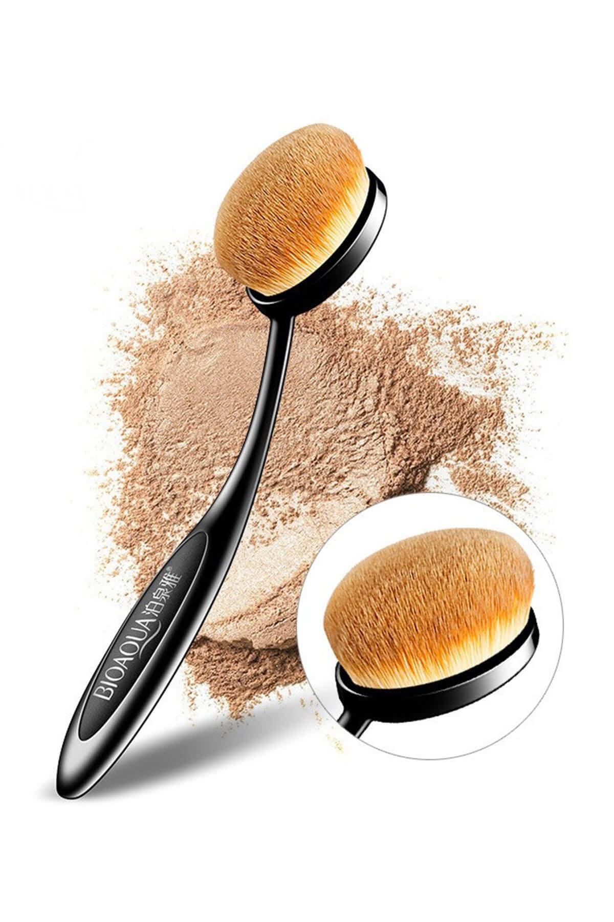 Oval Yumuşak Fondöten Fırçası 15 Cm — MIN104