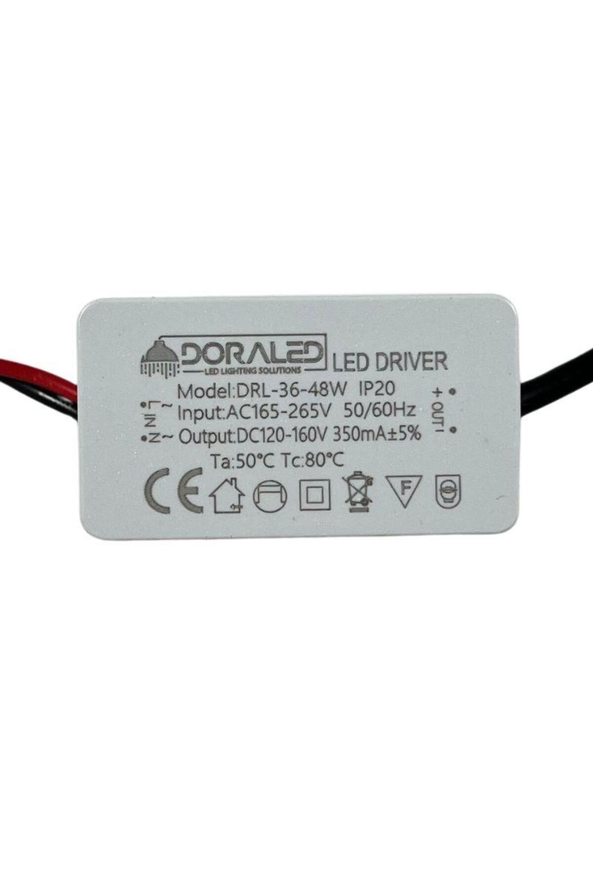 DORA LED 40-50W 350Ma 130-160V Power Led Driver IP20 Power Led