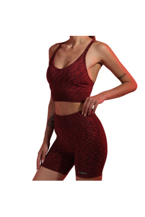 Genel Markalar Tayt Crop Takım-Kırmızı