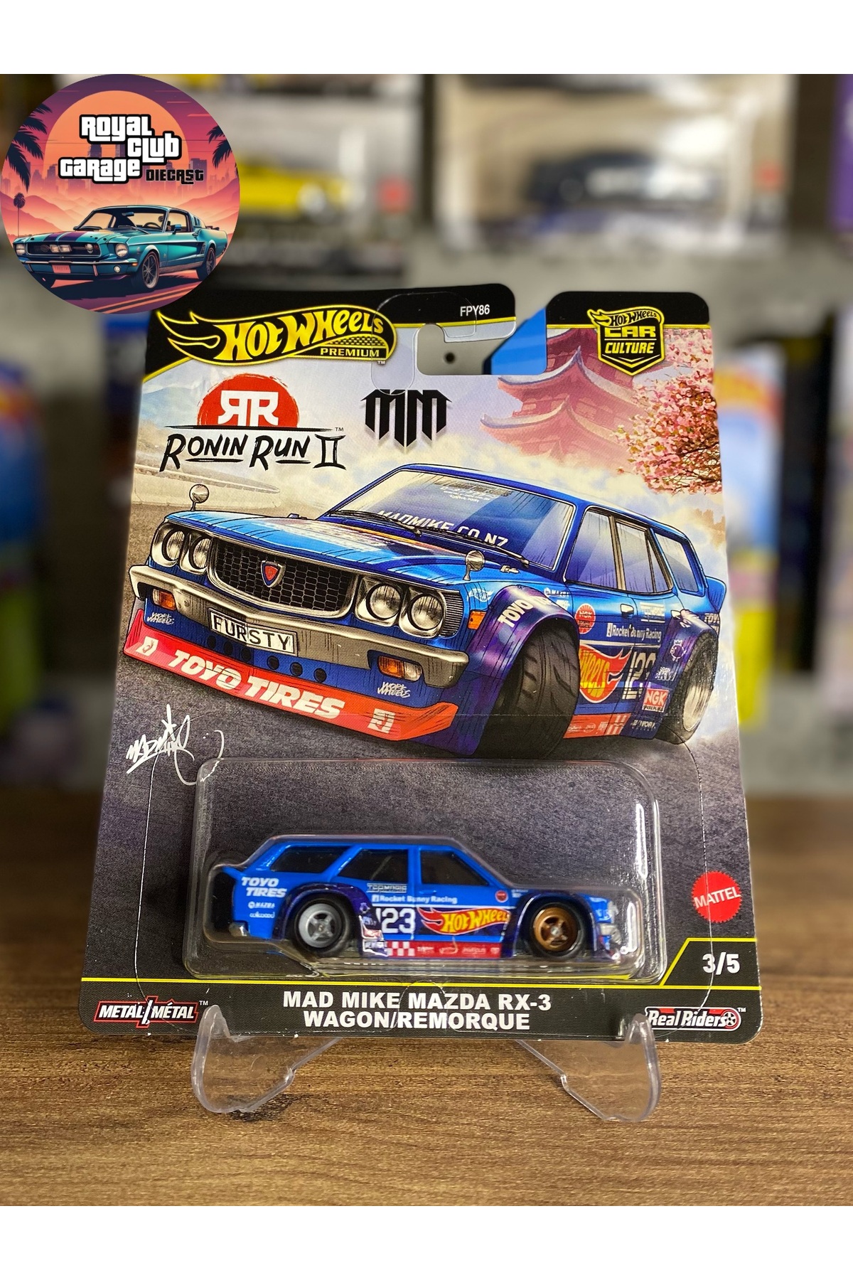 HOT WHEELS Mad Mike Mazda RX-3 Wagon - Ronin Run II - Car Culture